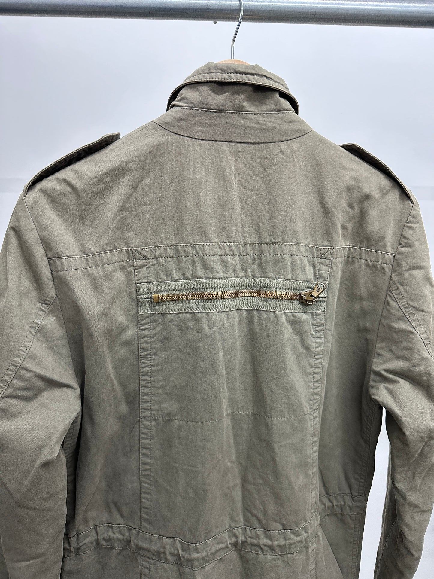 DOLCE & GABBANA green long coat (M)