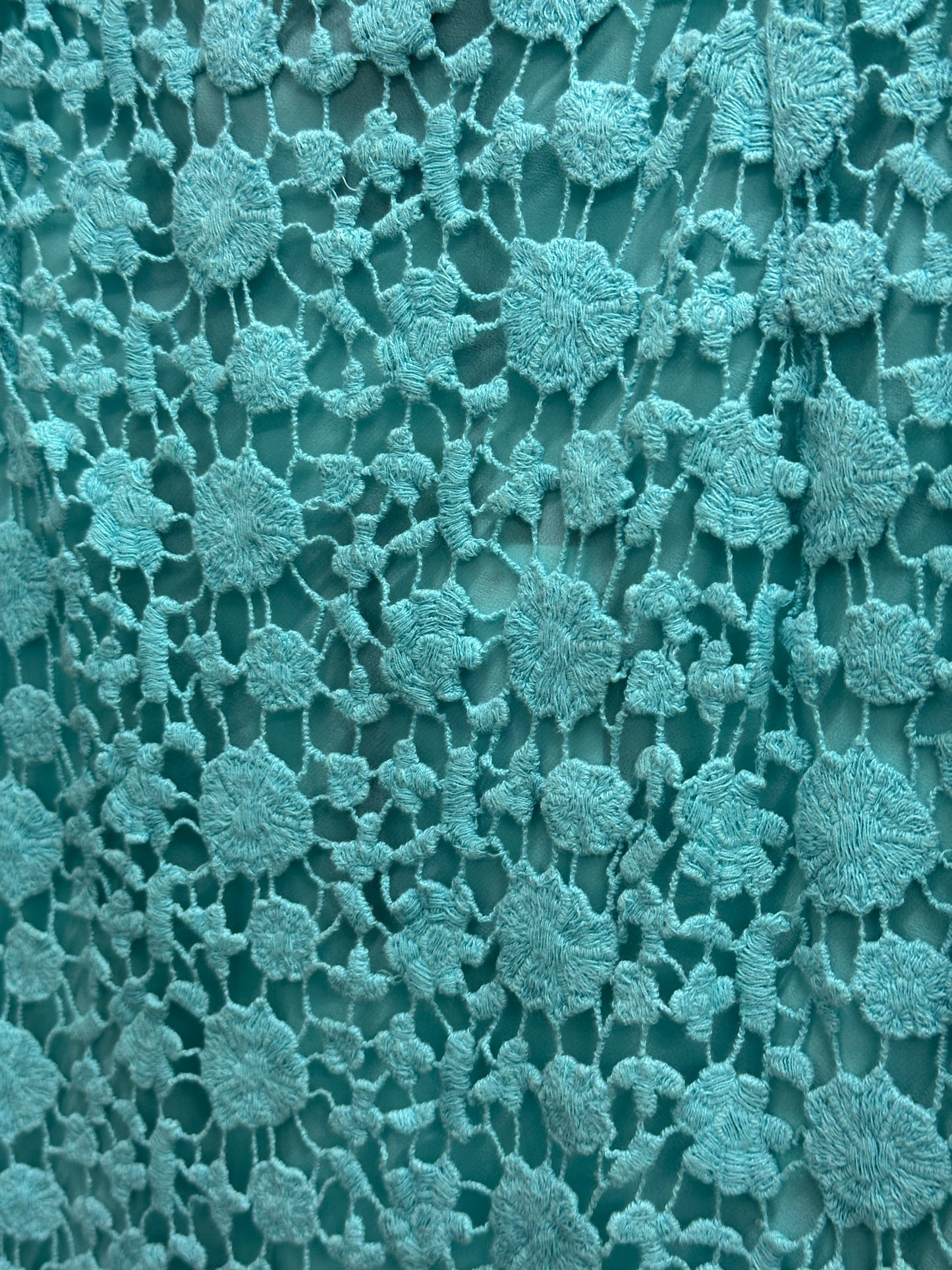 ROBERTO CAVALLI blue lace skirt (L)
