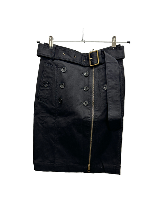 BURBERRY skirt w/belt (S)