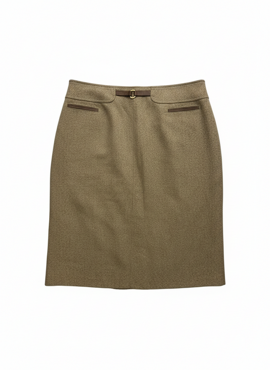 BURBERRY wool skirt (L)
