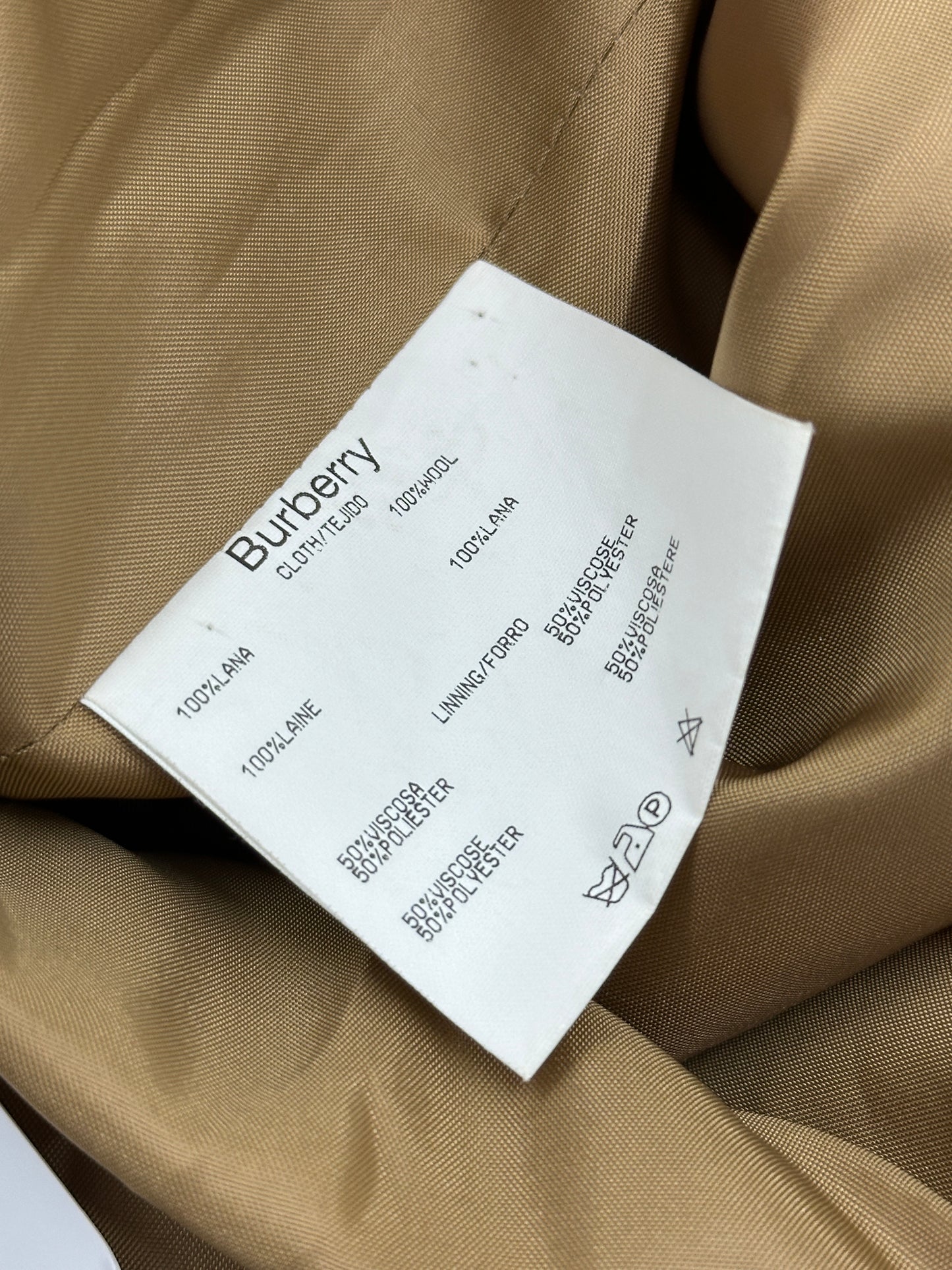 BURBERRY wool skirt (L)