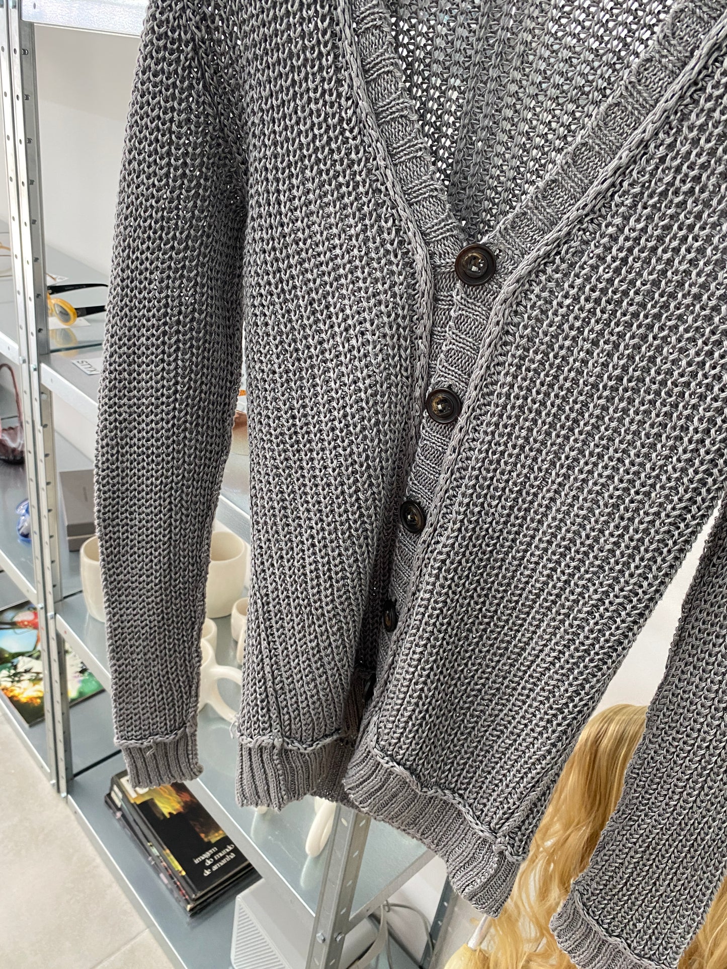 DOLCE & GABBANA grey cardigan (XS)