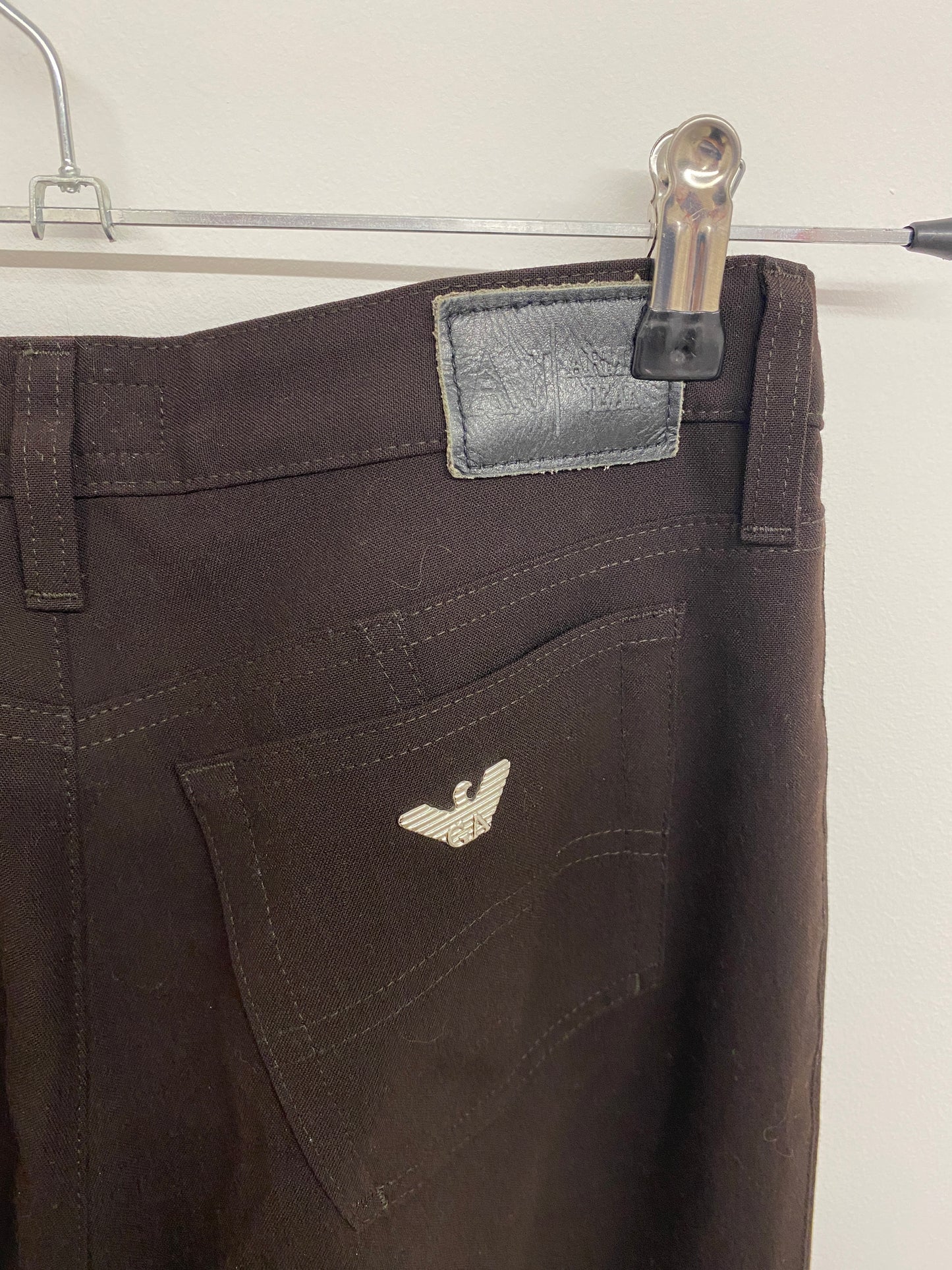 ARMANI dark brown trousers (XS)