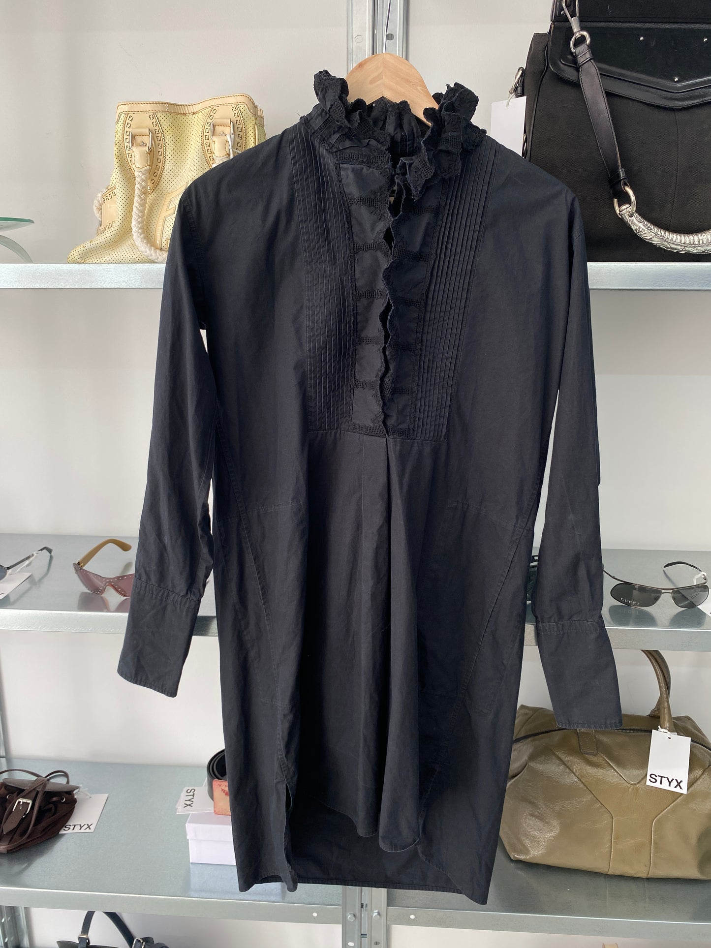 ISABEL MARANT tunic dress ruffled collar (S)