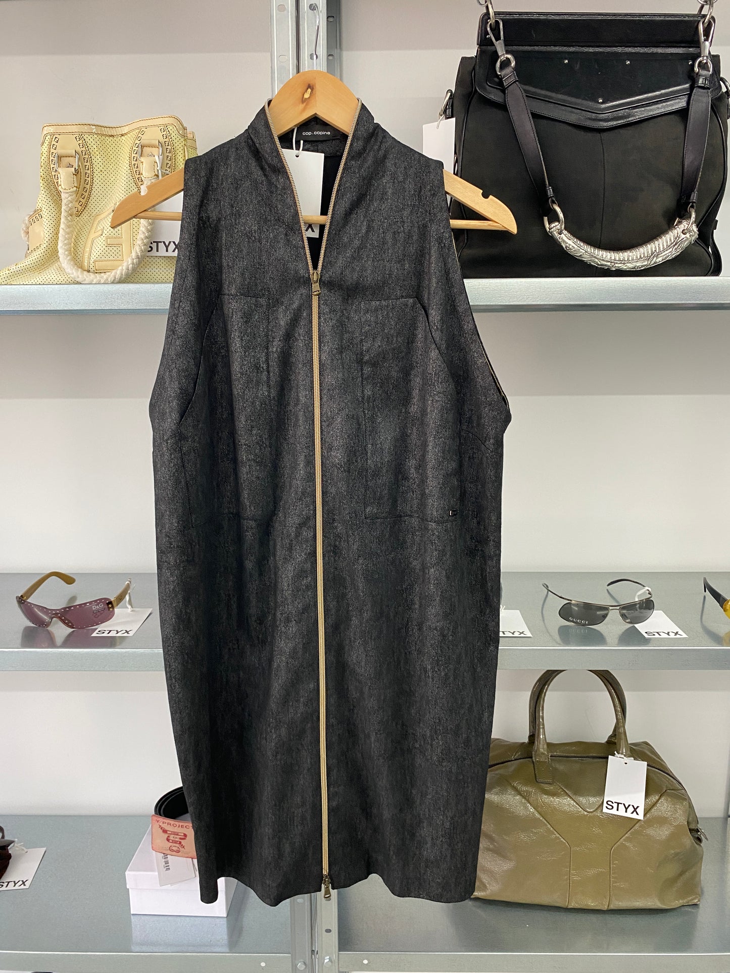 COP COPINE zipper sleeveless dress (M)
