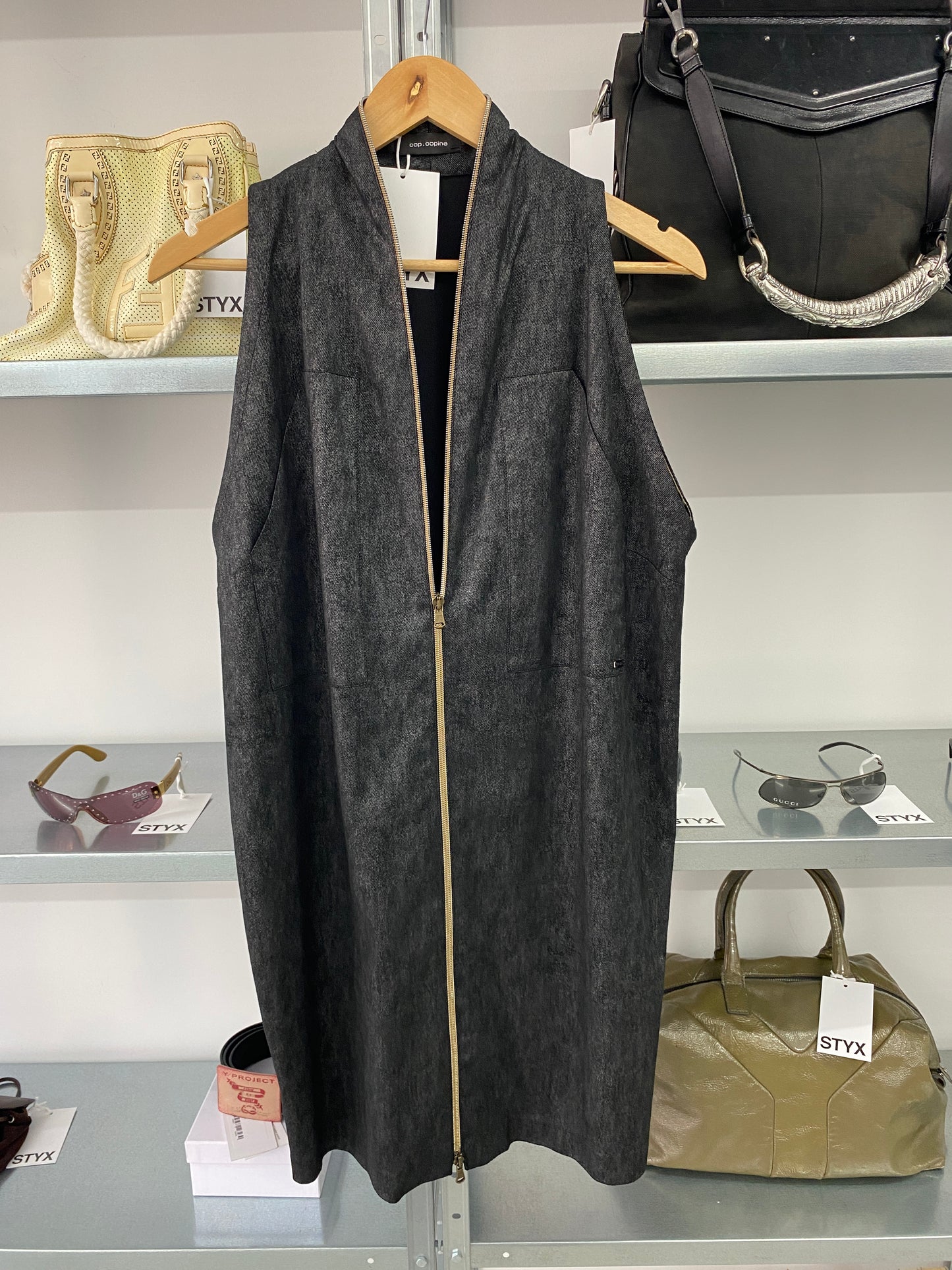 COP COPINE zipper sleeveless dress (M)