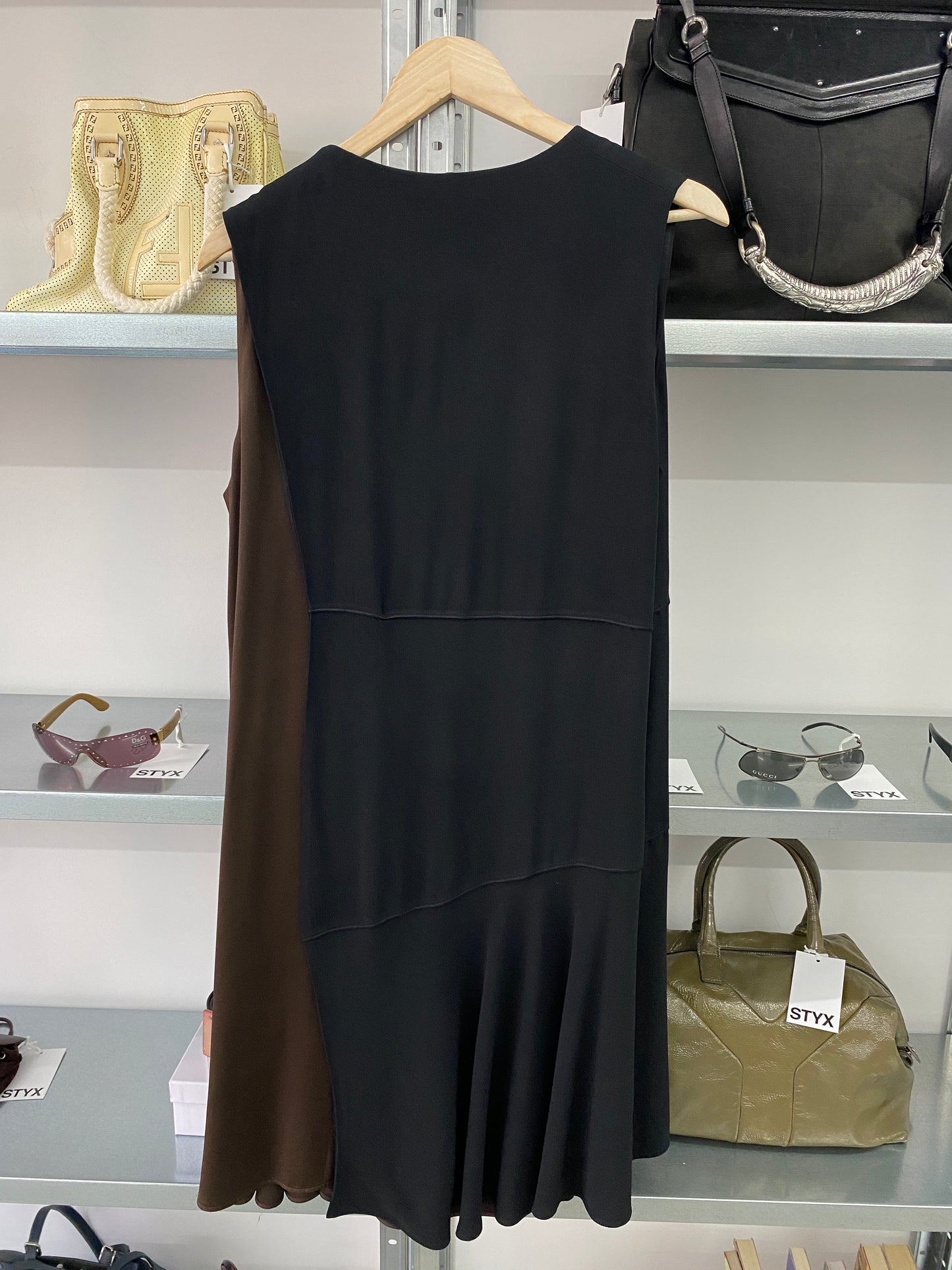 SPORTSMAX black and brown dress (L)