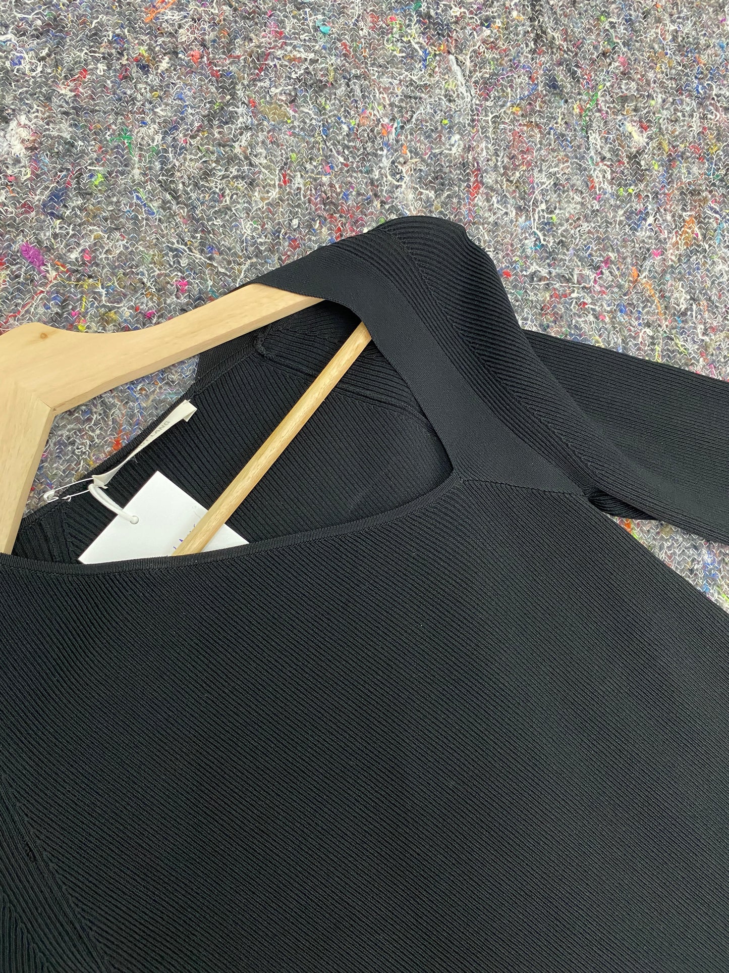 HELMUT LANG asymmetrical neckline dress (S)