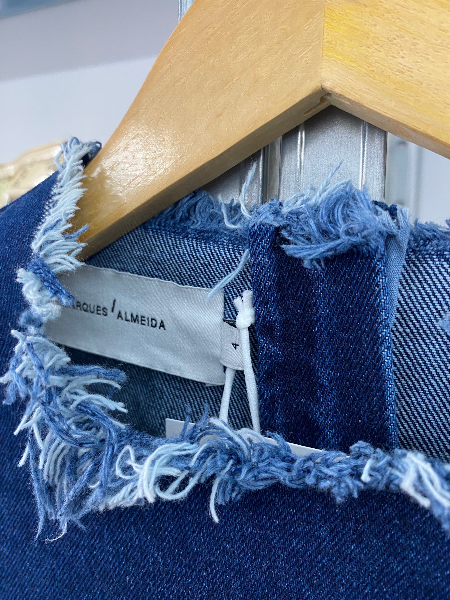 MARQUES ALMEIDA straight denim dress (S)