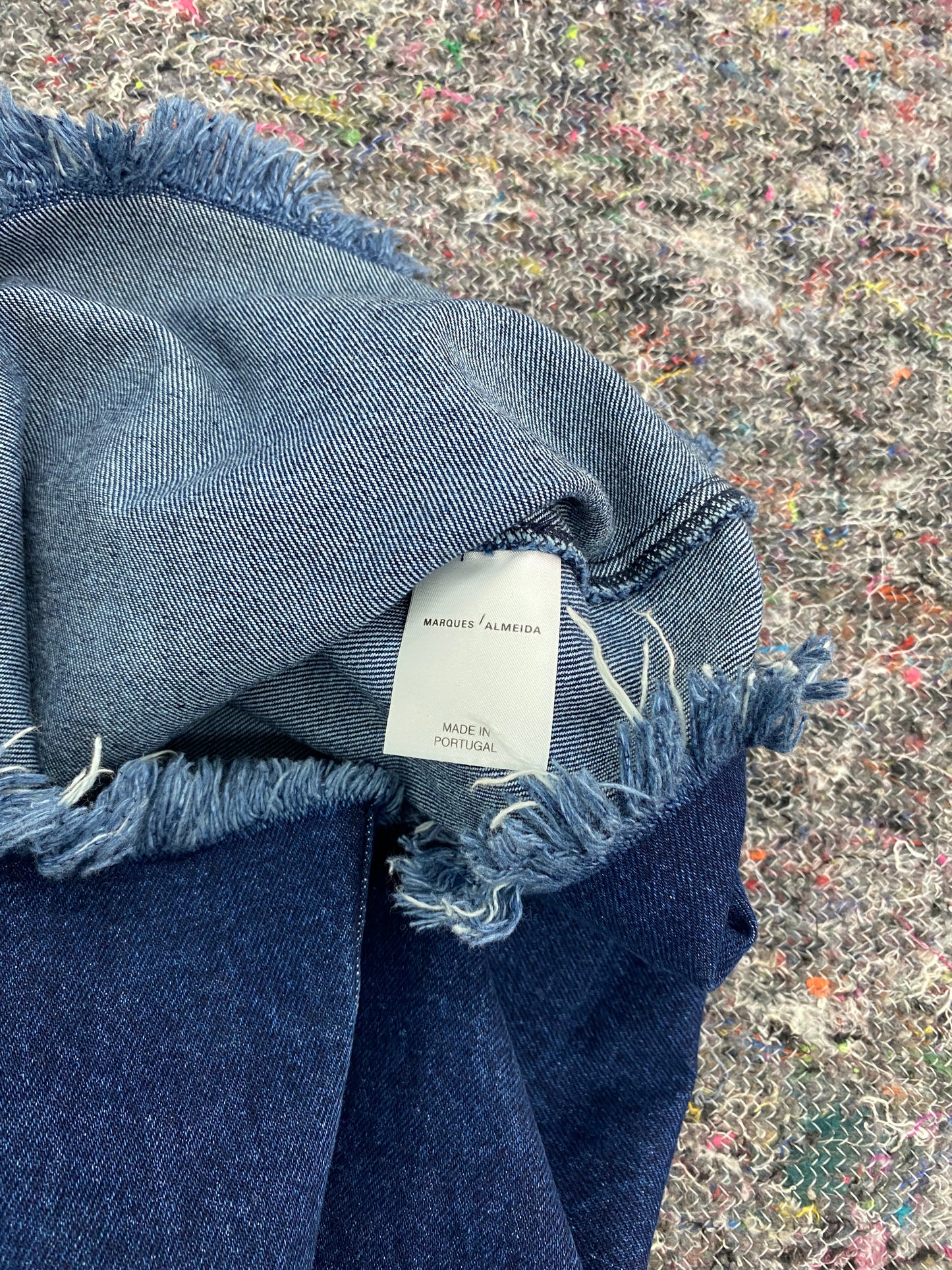 MARQUES ALMEIDA straight denim dress (S)