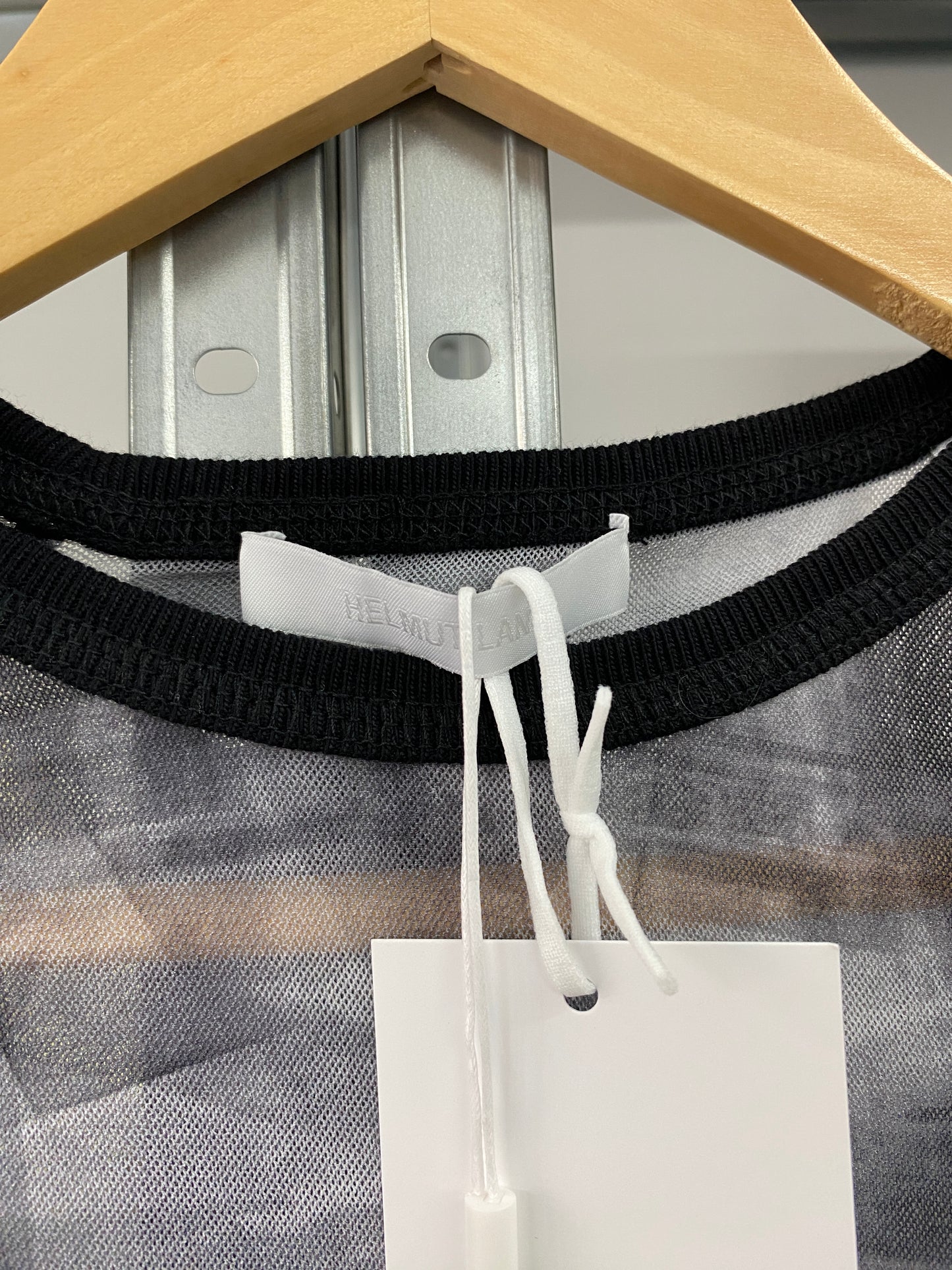 HELMUT LANG mesh print shaper dress (XS)