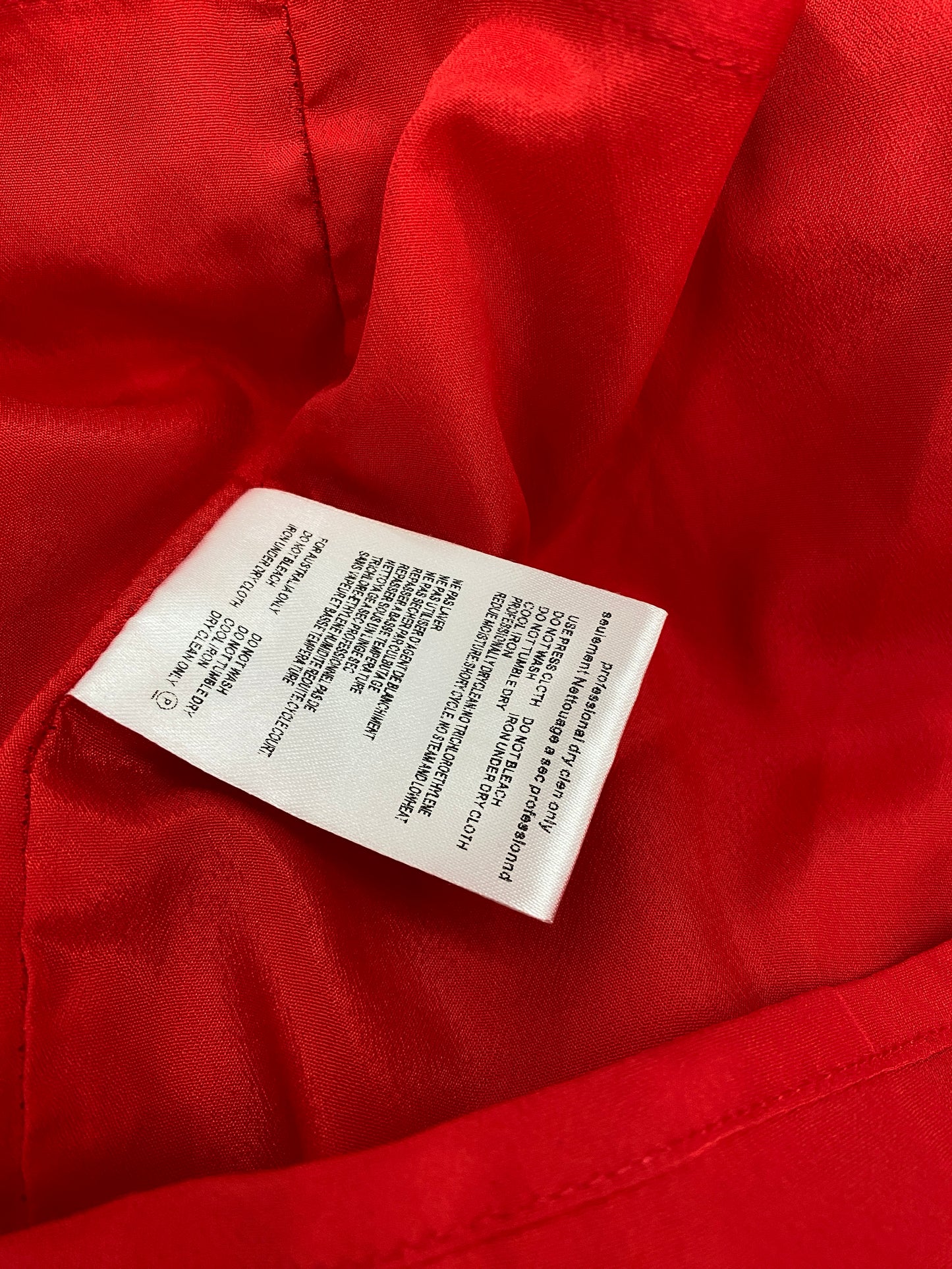 GUCCI red ruffled dress FW2015 Alessandro Michele (M)