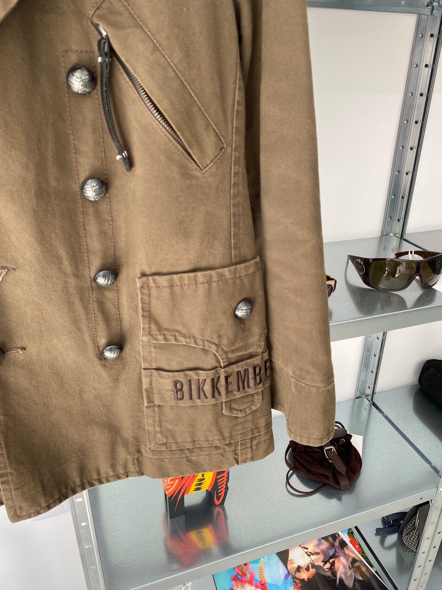 BIKKEMBERGS khaki blazer (S)