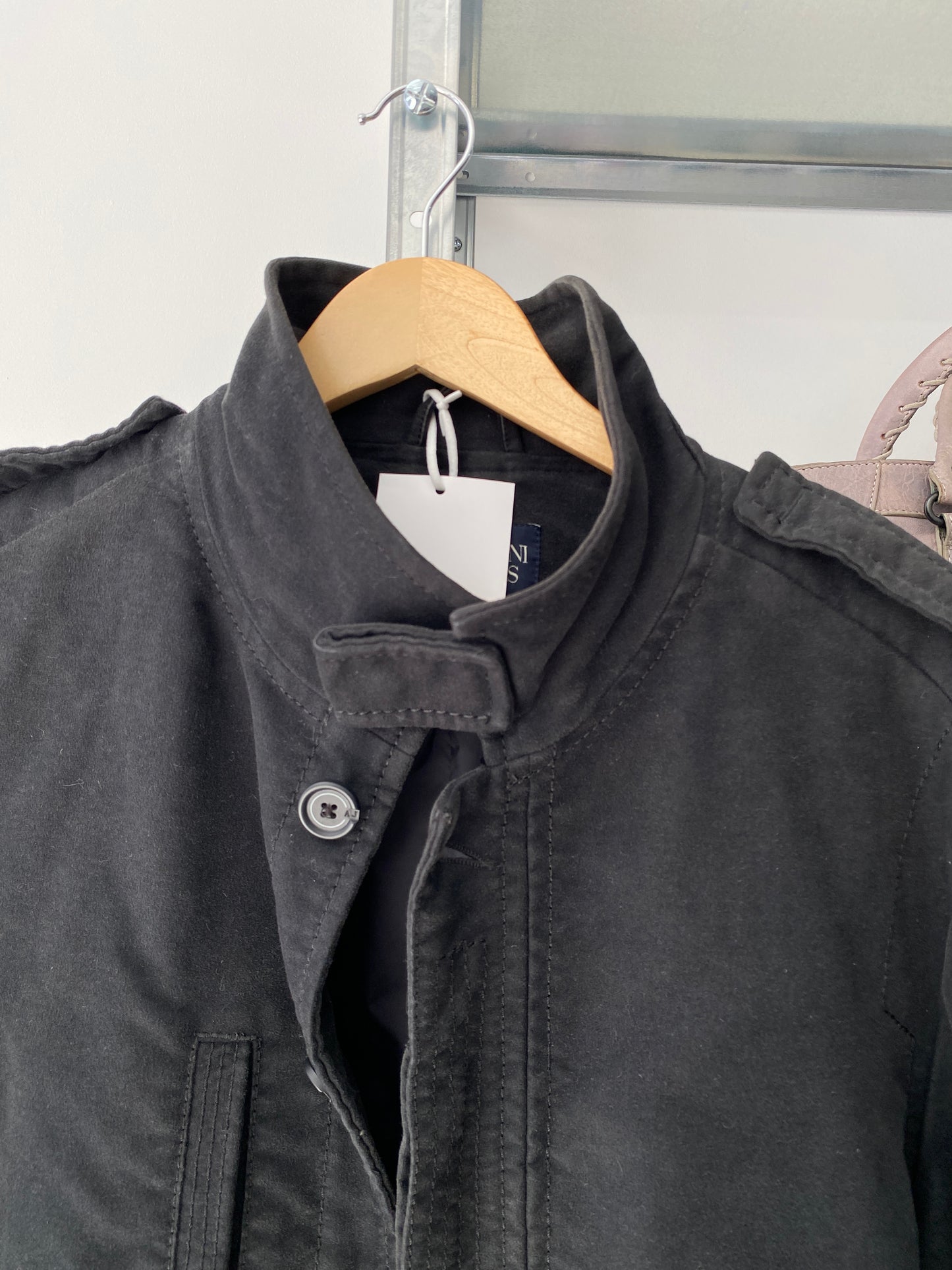 ARMANI black cotton jacket (M)