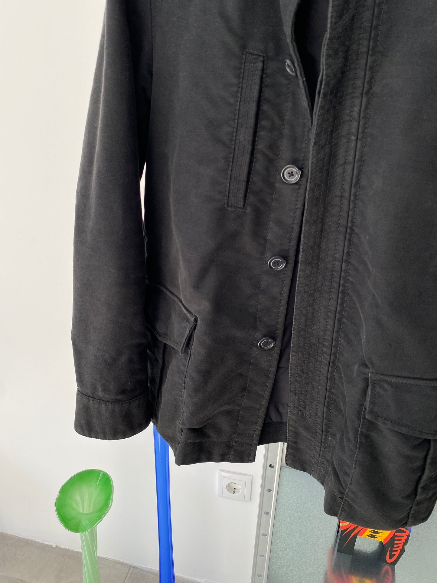 ARMANI black cotton jacket (M)