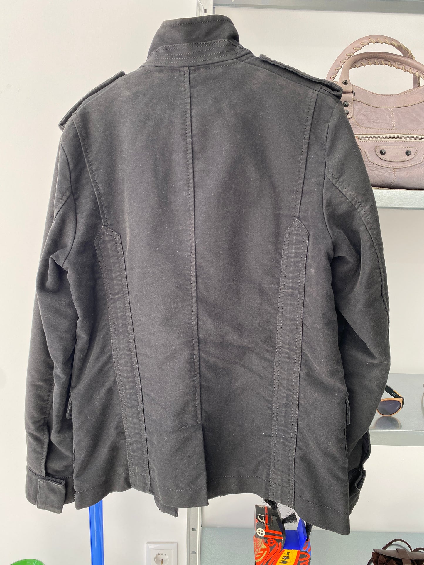 ARMANI black cotton jacket (M)