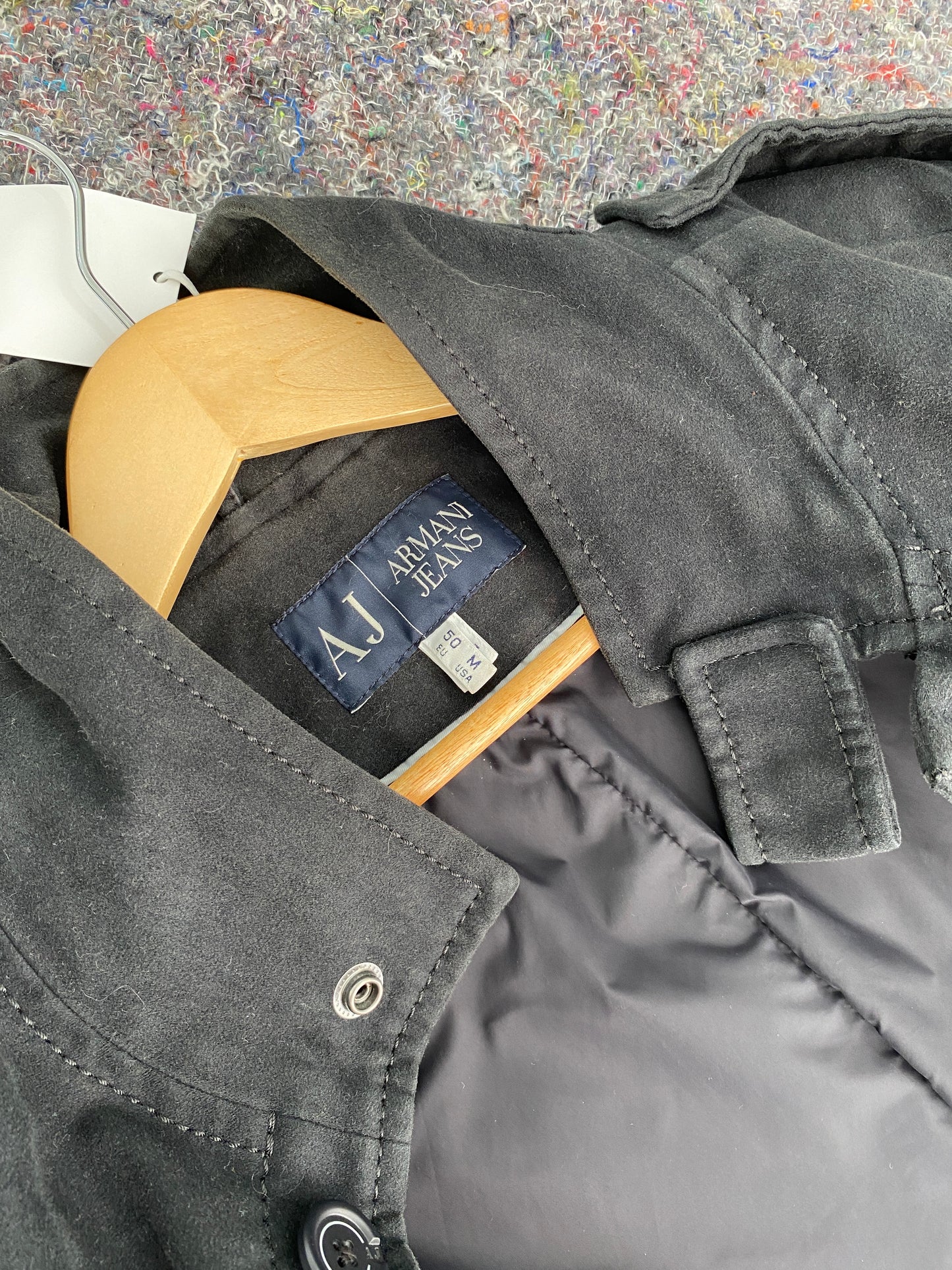 ARMANI black cotton jacket (M)