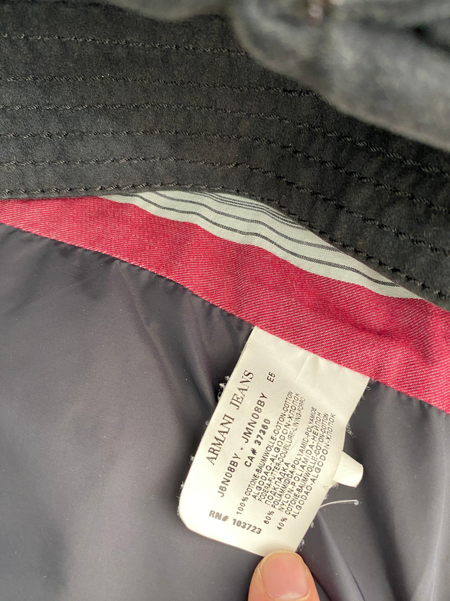 ARMANI black cotton jacket (M)