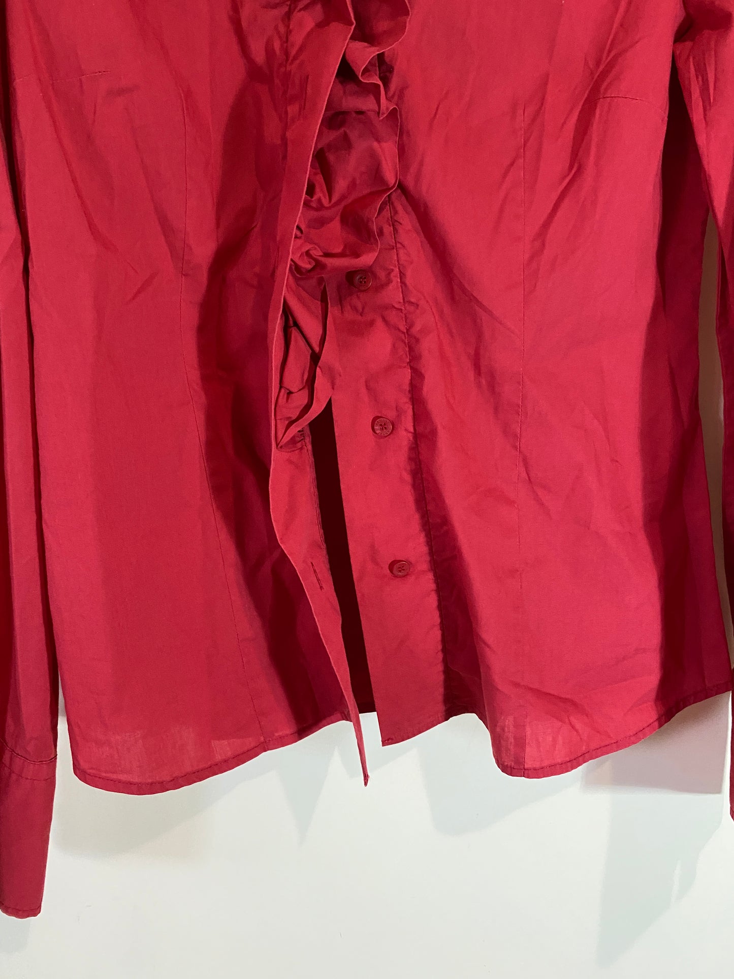 ARMANI deep red shirt (L)