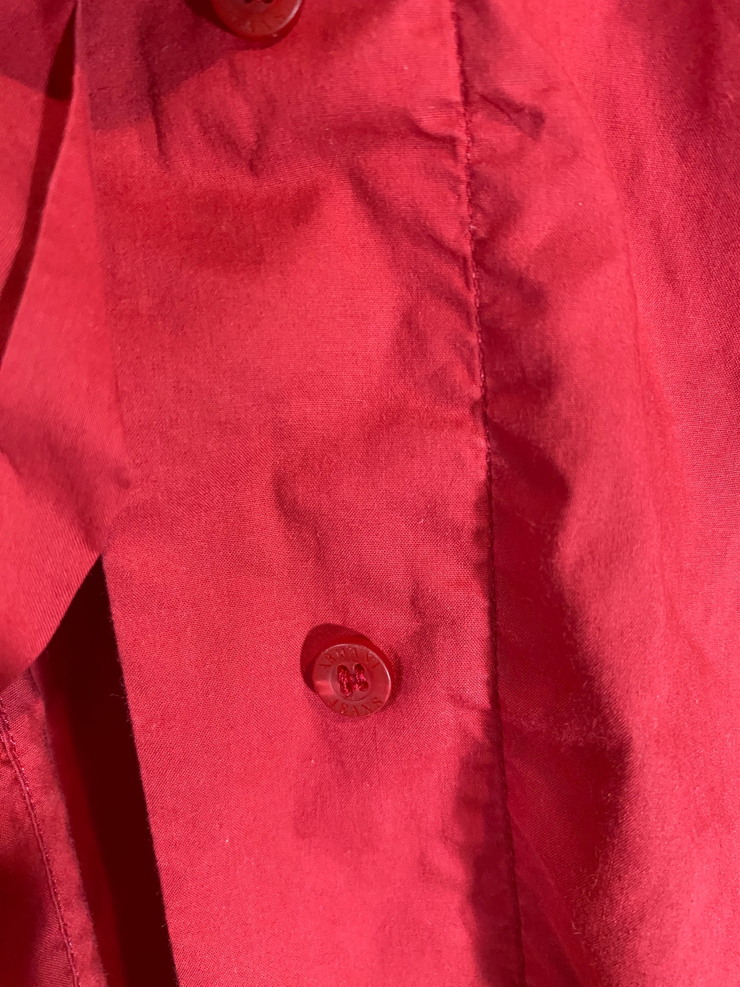 ARMANI deep red shirt (L)