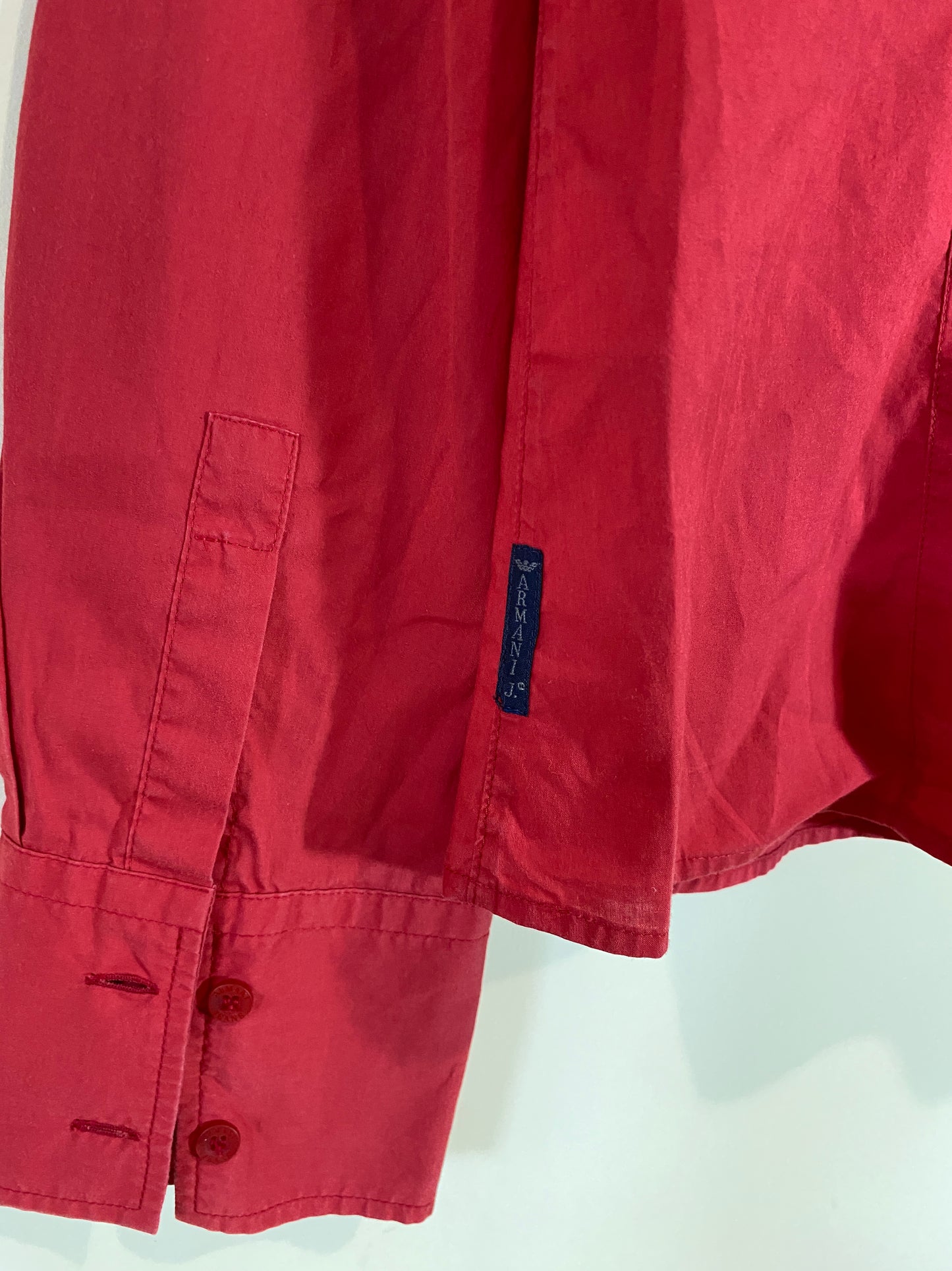 ARMANI deep red shirt (L)