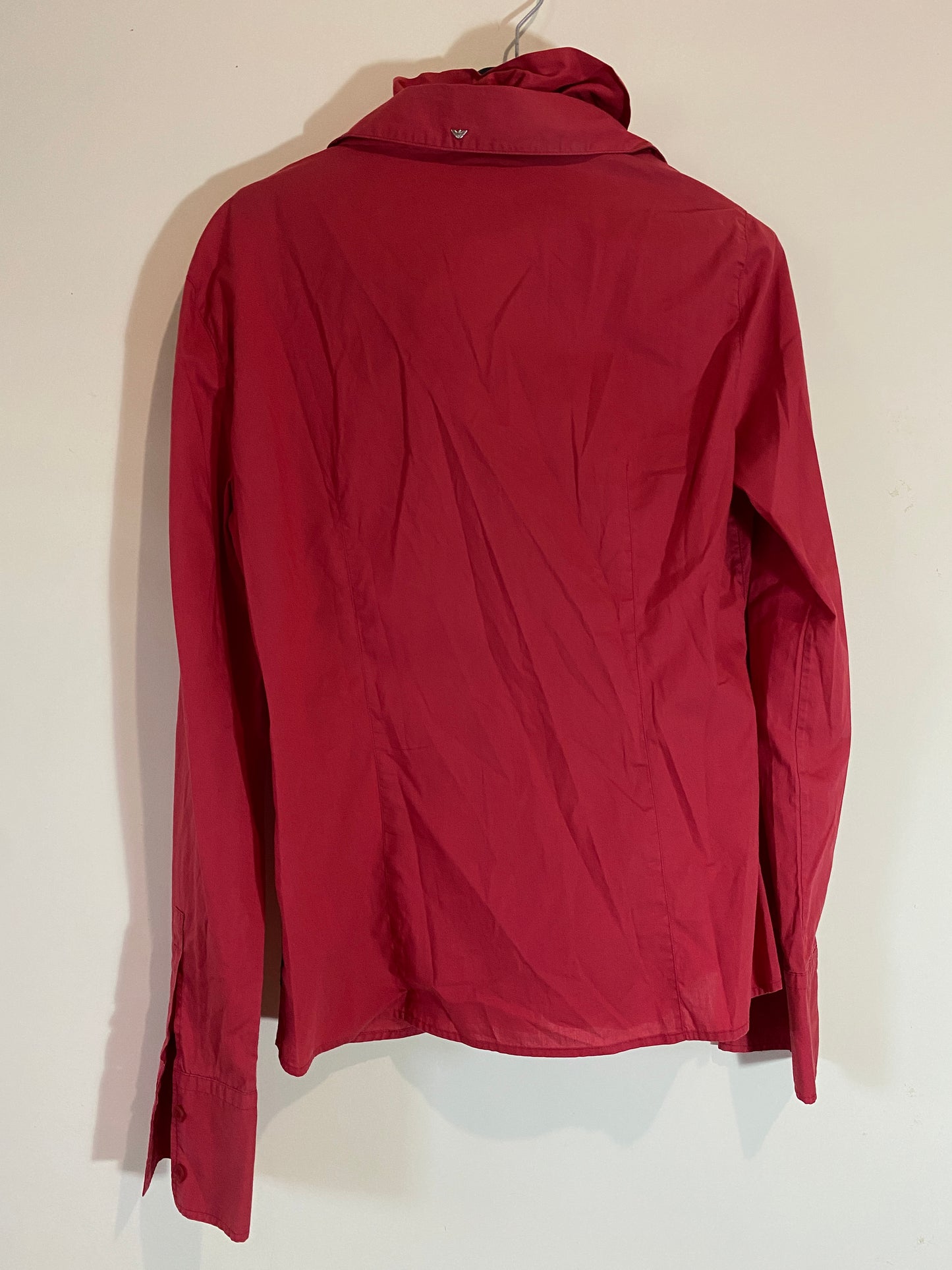 ARMANI deep red shirt (L)