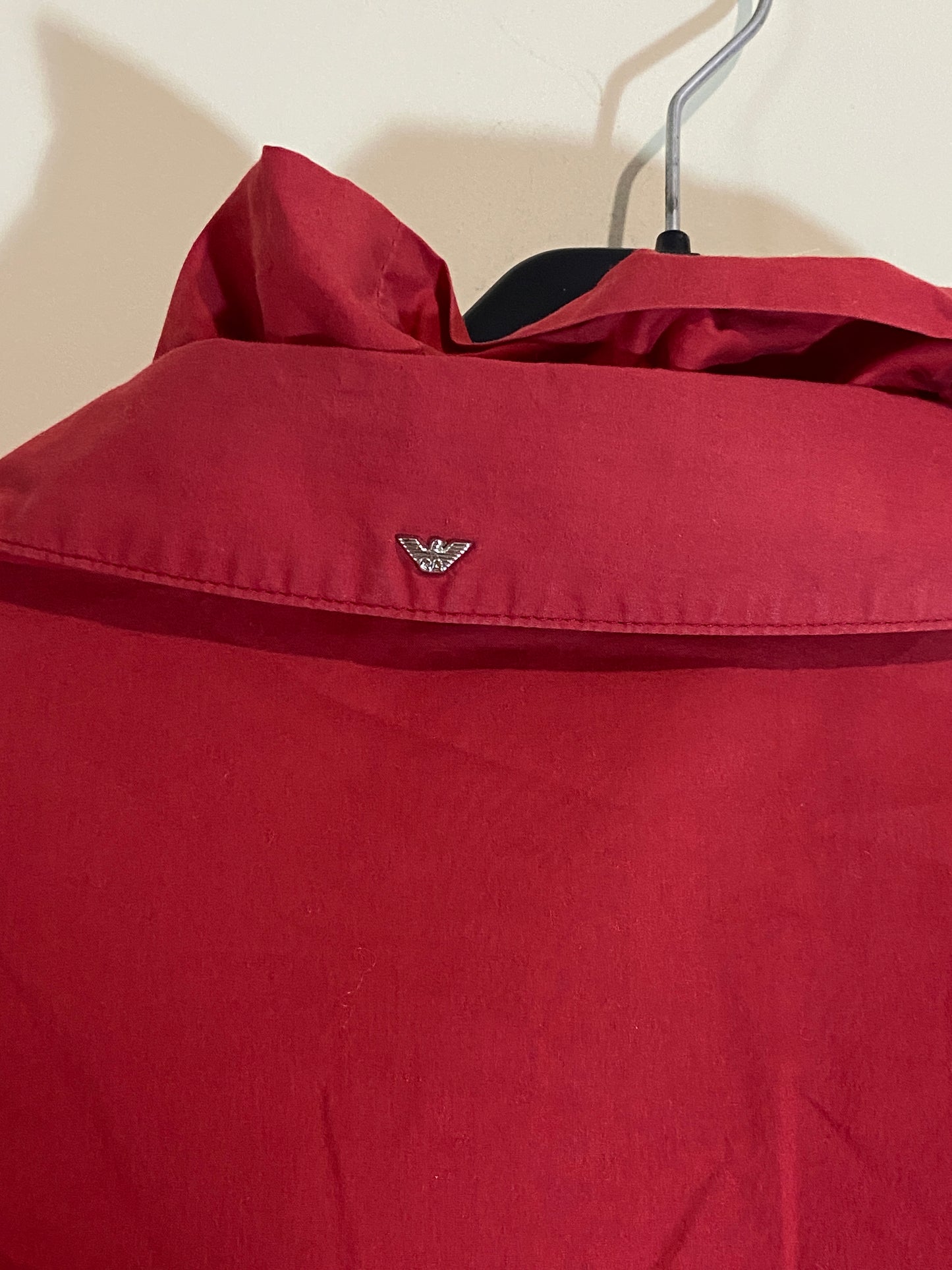 ARMANI deep red shirt (L)