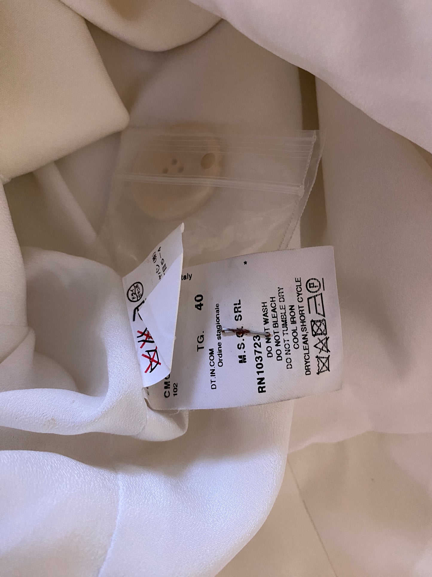 ARMANI ivory white blazer (S)