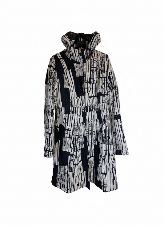 DESIGUAL logo long jacket (S)