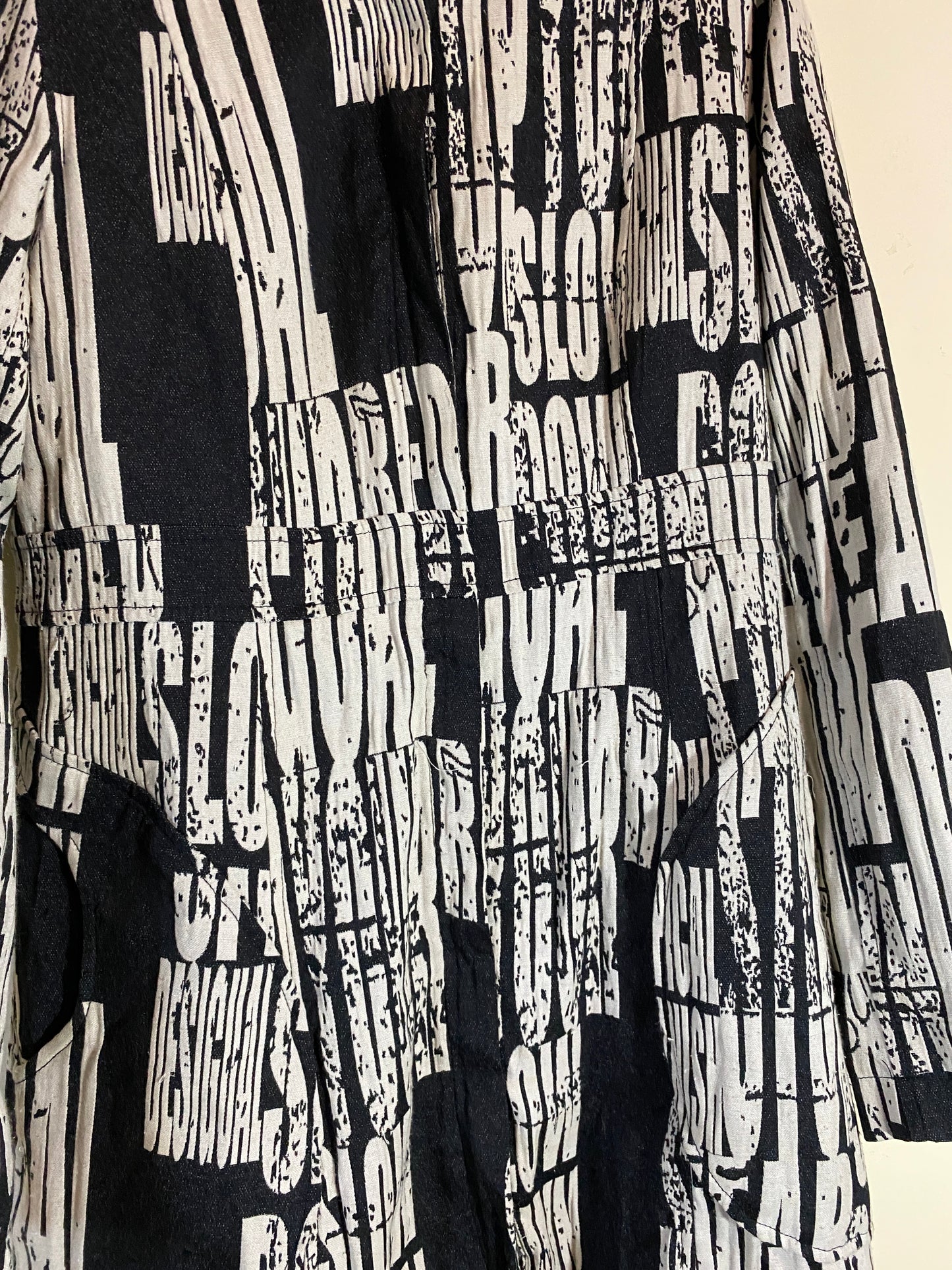 DESIGUAL logo long jacket (S)