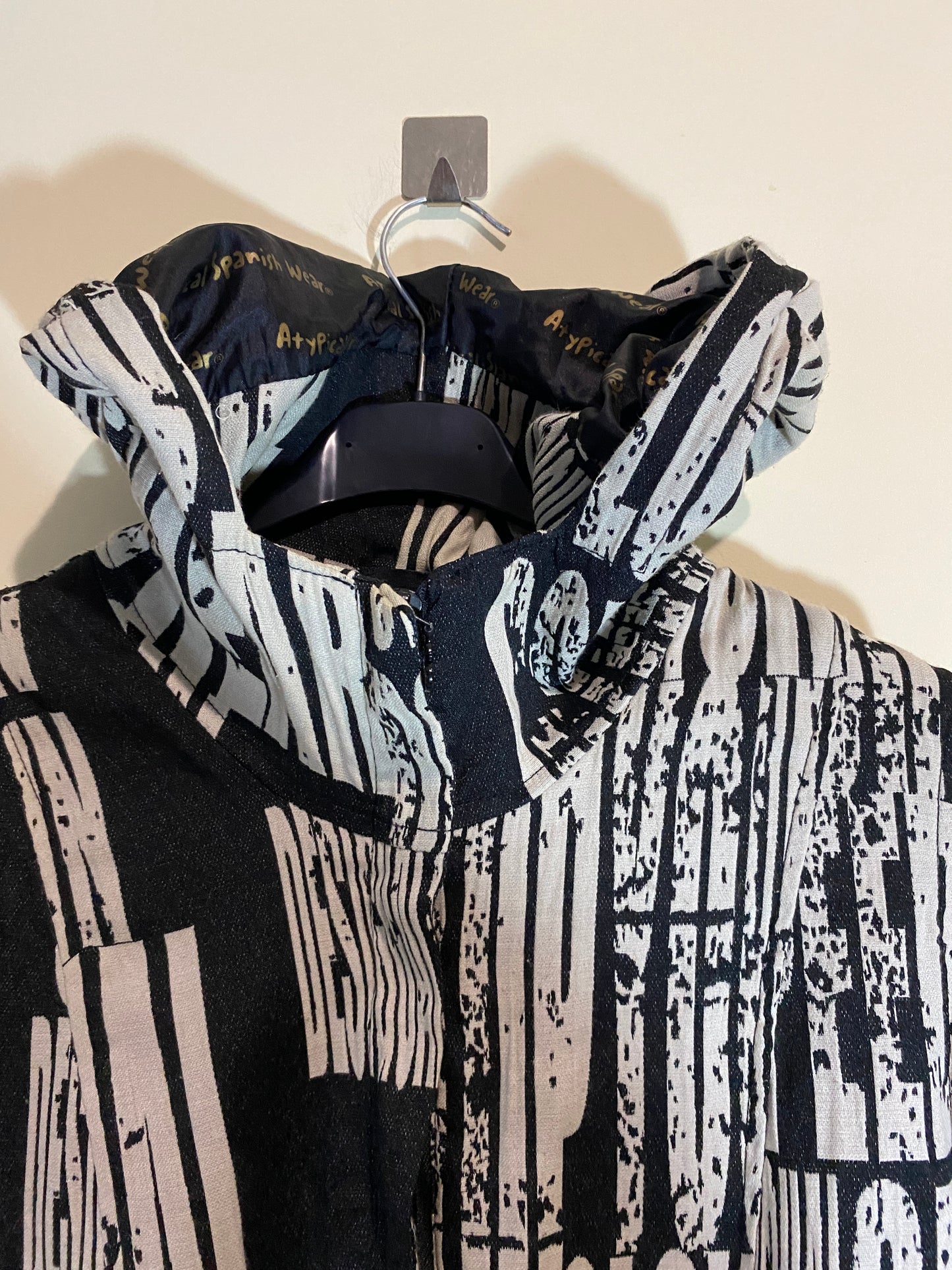 DESIGUAL logo long jacket (S)