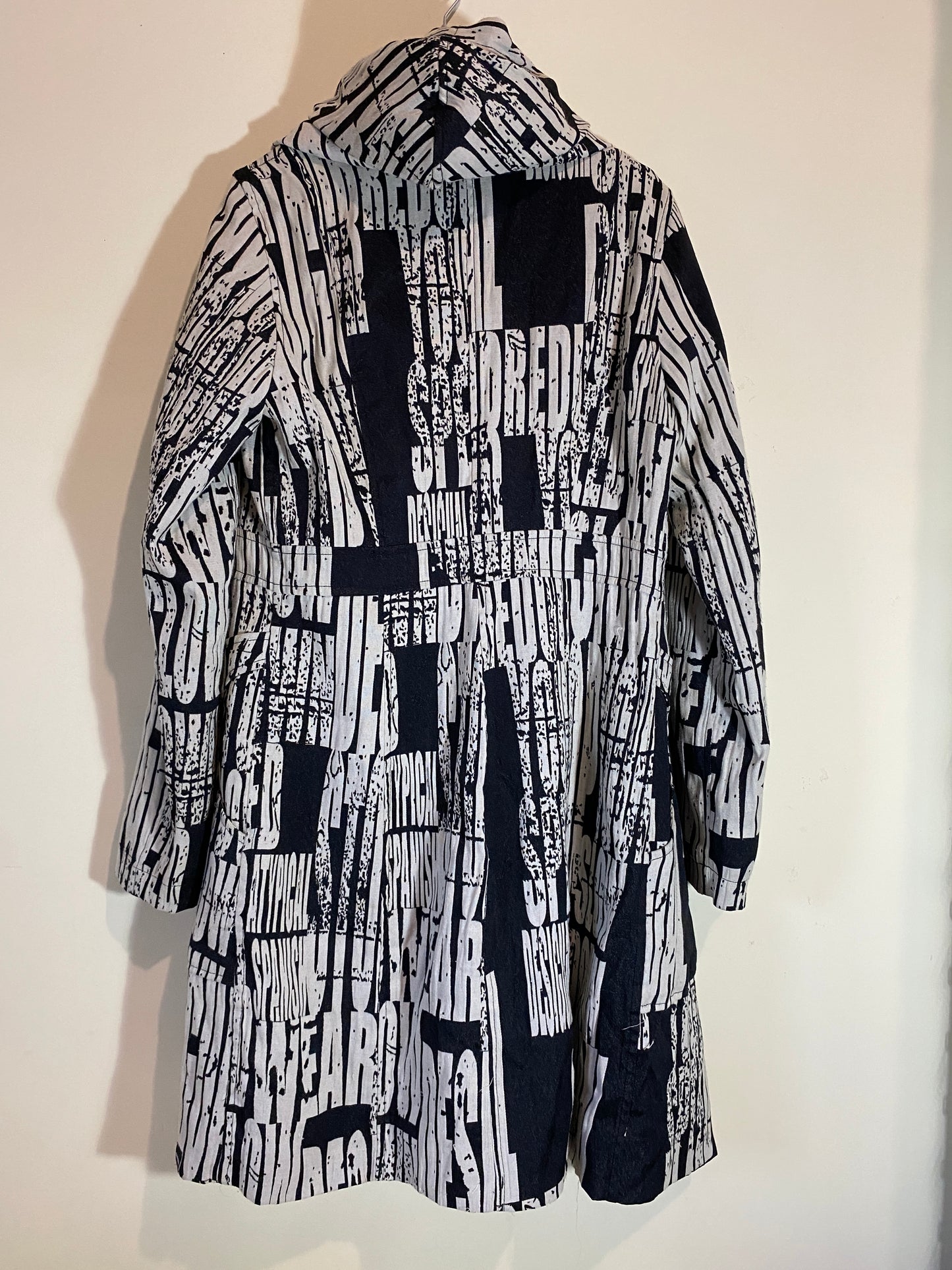 DESIGUAL logo long jacket (S)