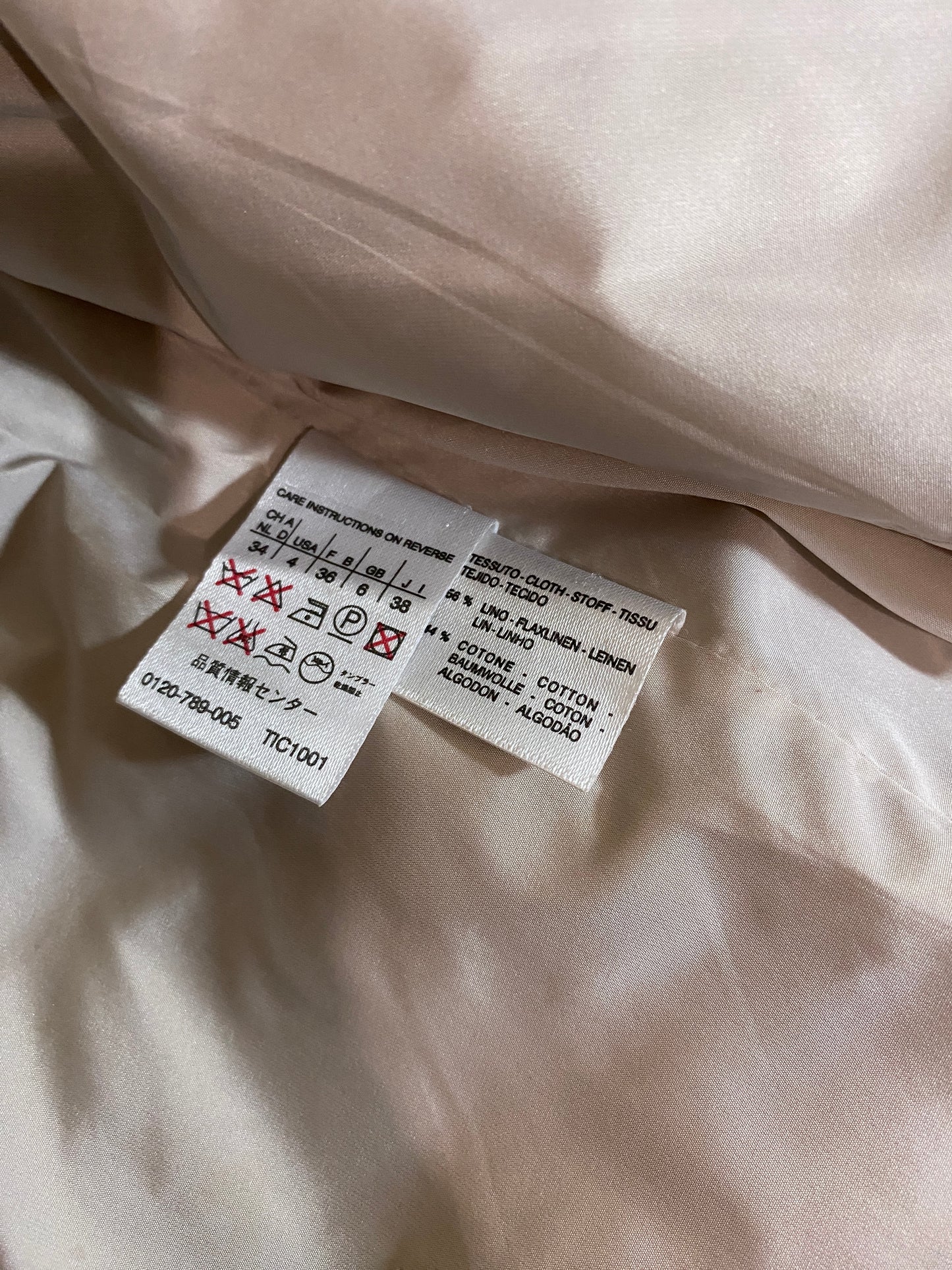 MAX MARA linen round collar jacket (S)