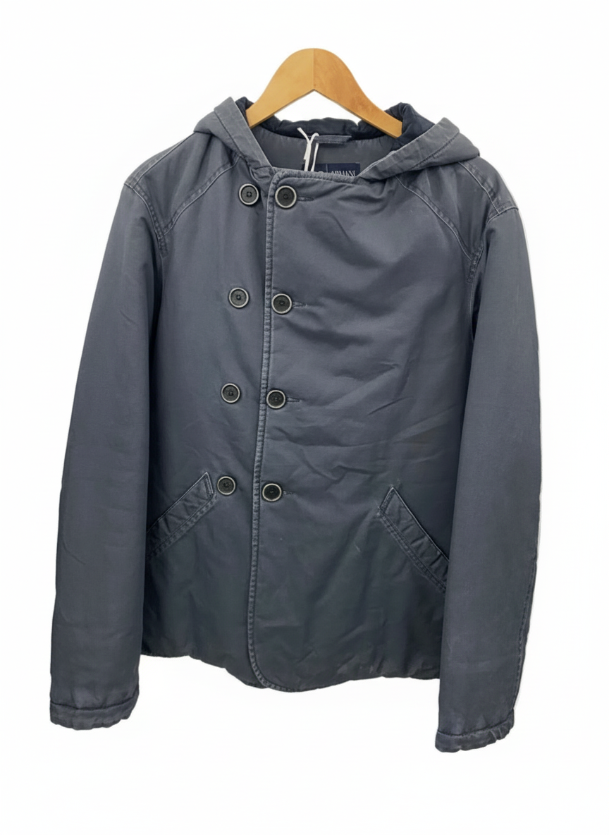 ARMANI grey blue jacket with side buttons (S)