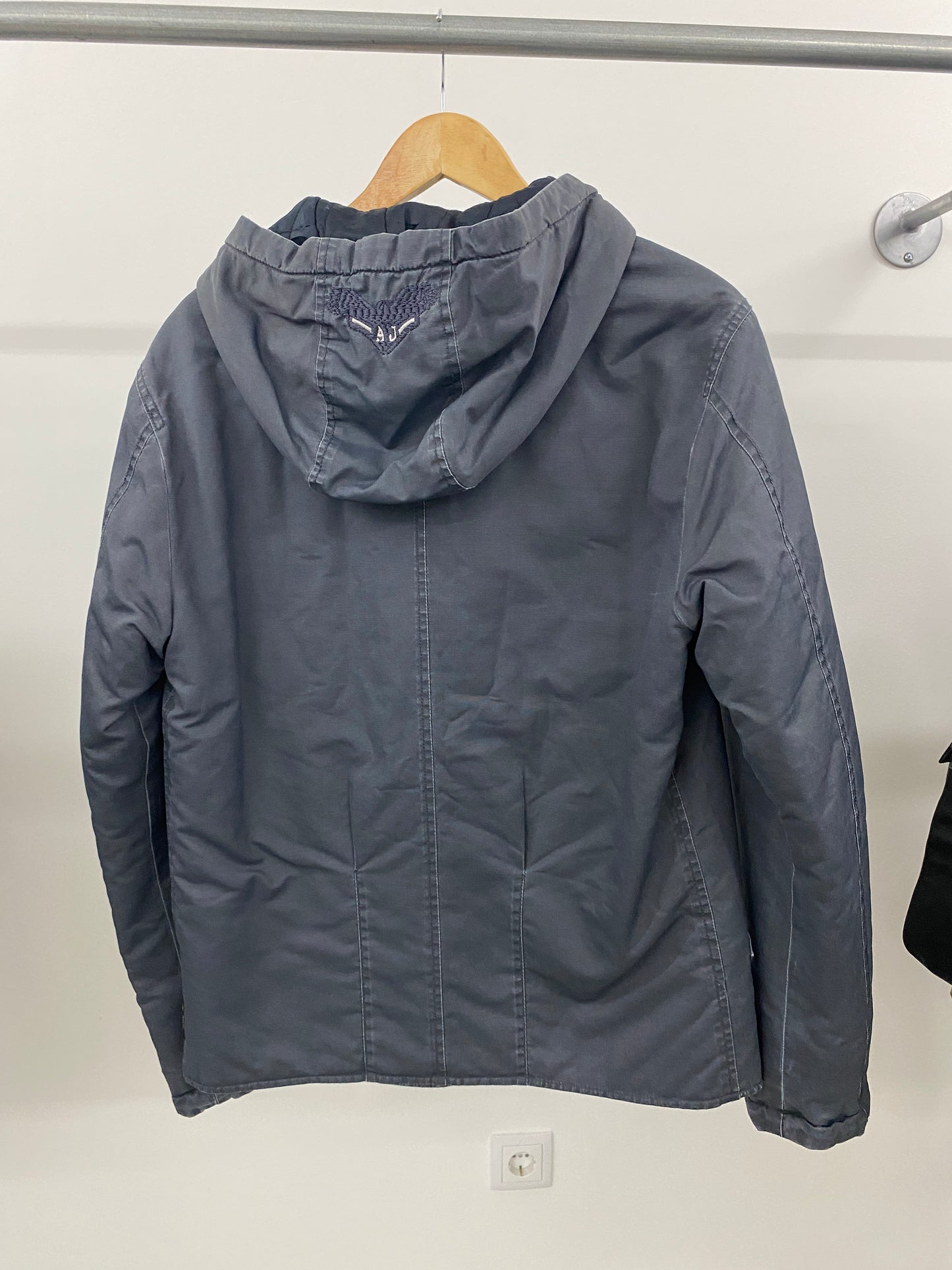 ARMANI grey blue jacket with side buttons (S)