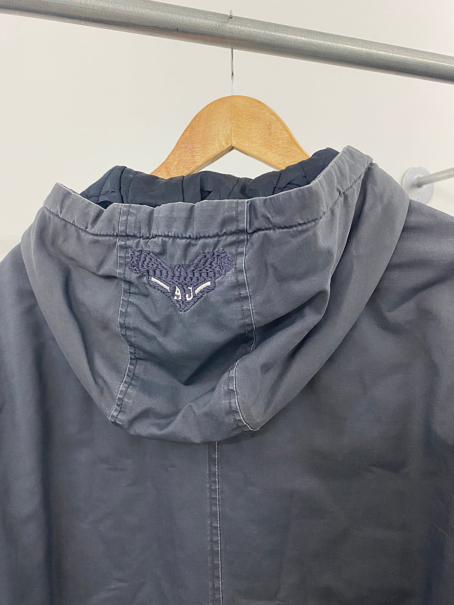 ARMANI grey blue jacket with side buttons (S)