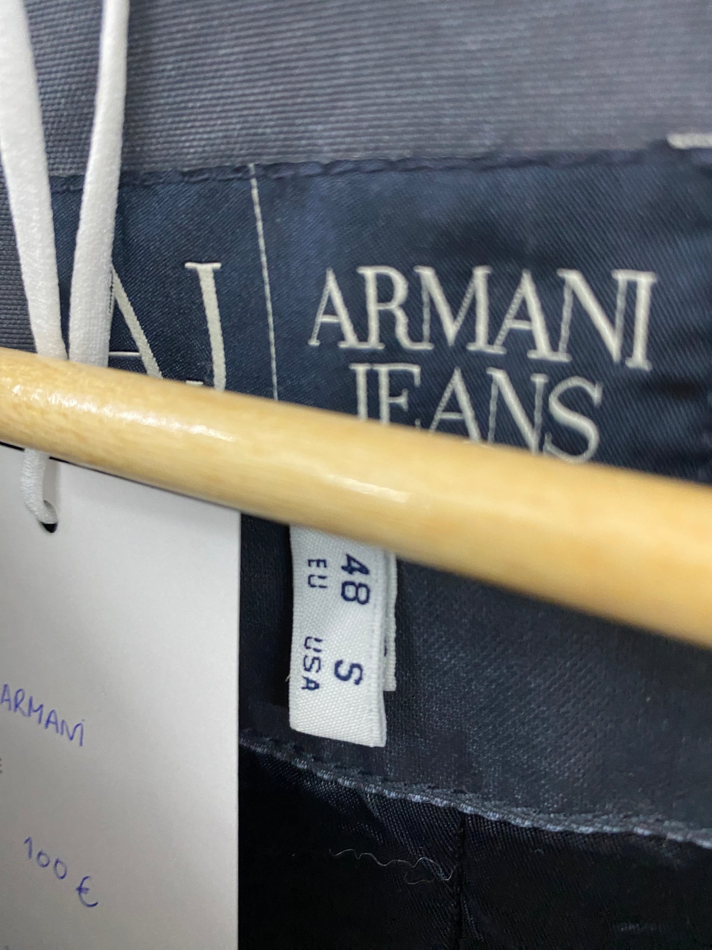 ARMANI grey blue jacket with side buttons (S)
