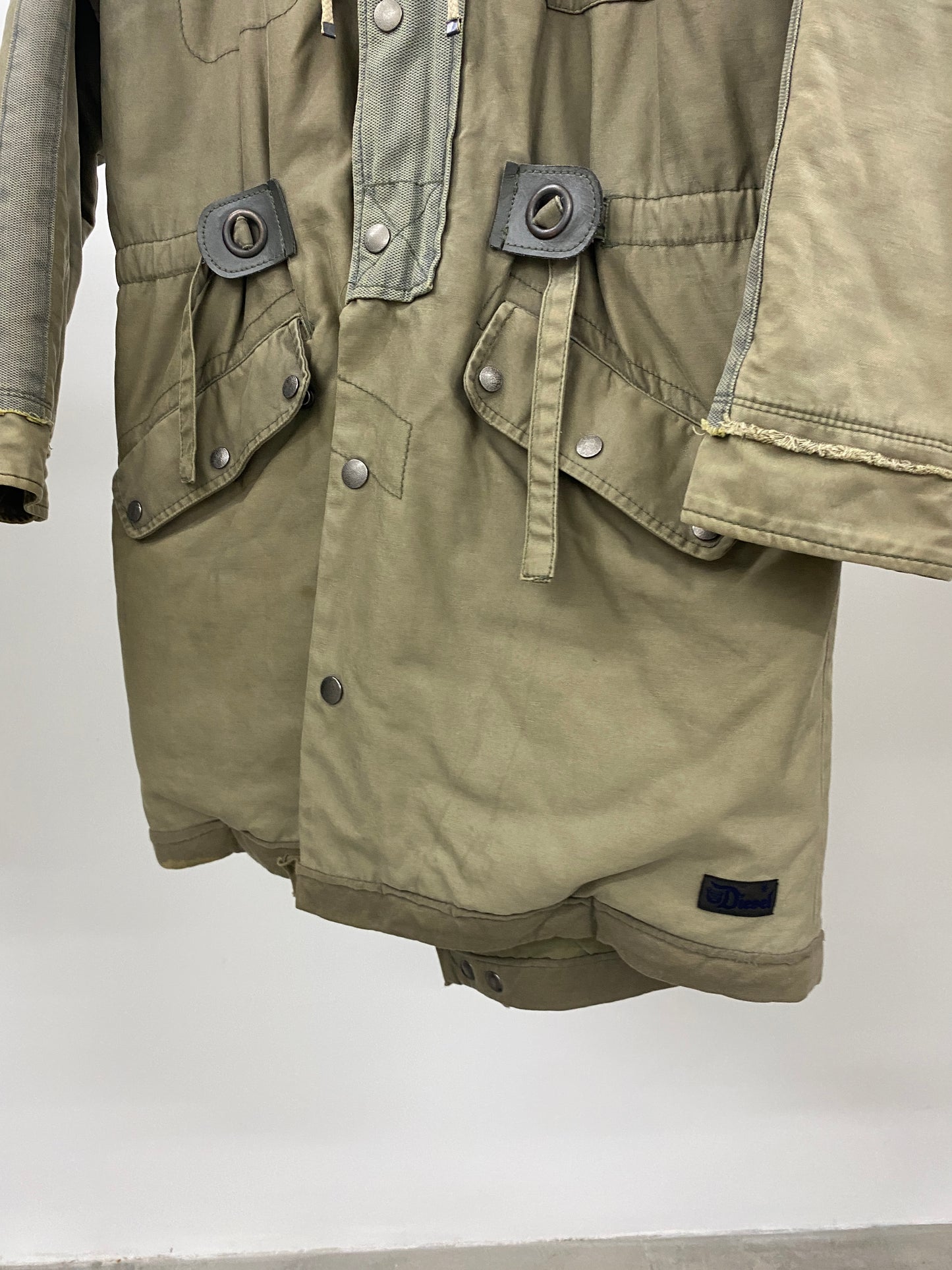 DIESEL 00’s jacket with zipper in hoodie (S/M)