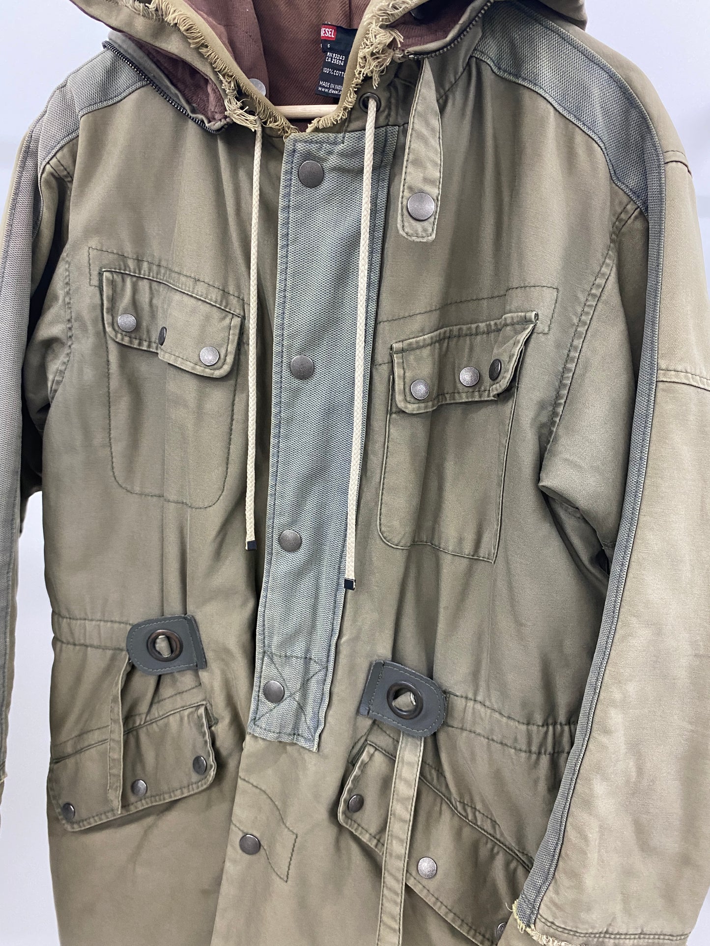 DIESEL 00’s jacket with zipper in hoodie (S/M)