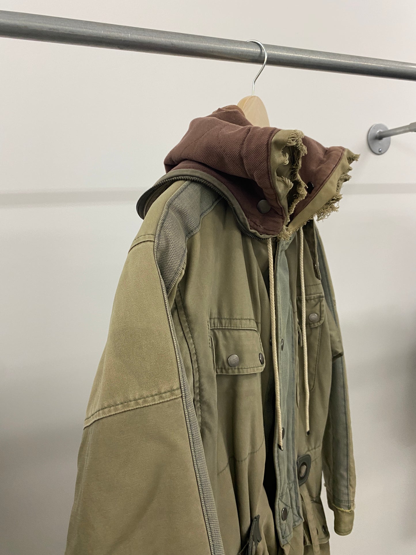 DIESEL 00’s jacket with zipper in hoodie (S/M)