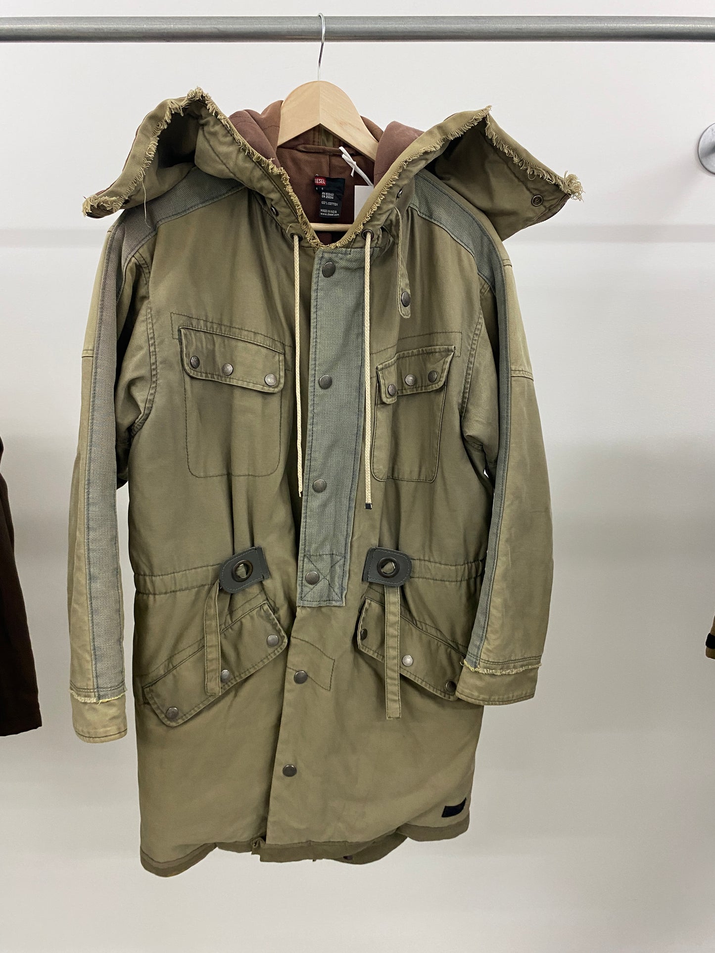 DIESEL 00’s jacket with zipper in hoodie (S/M)