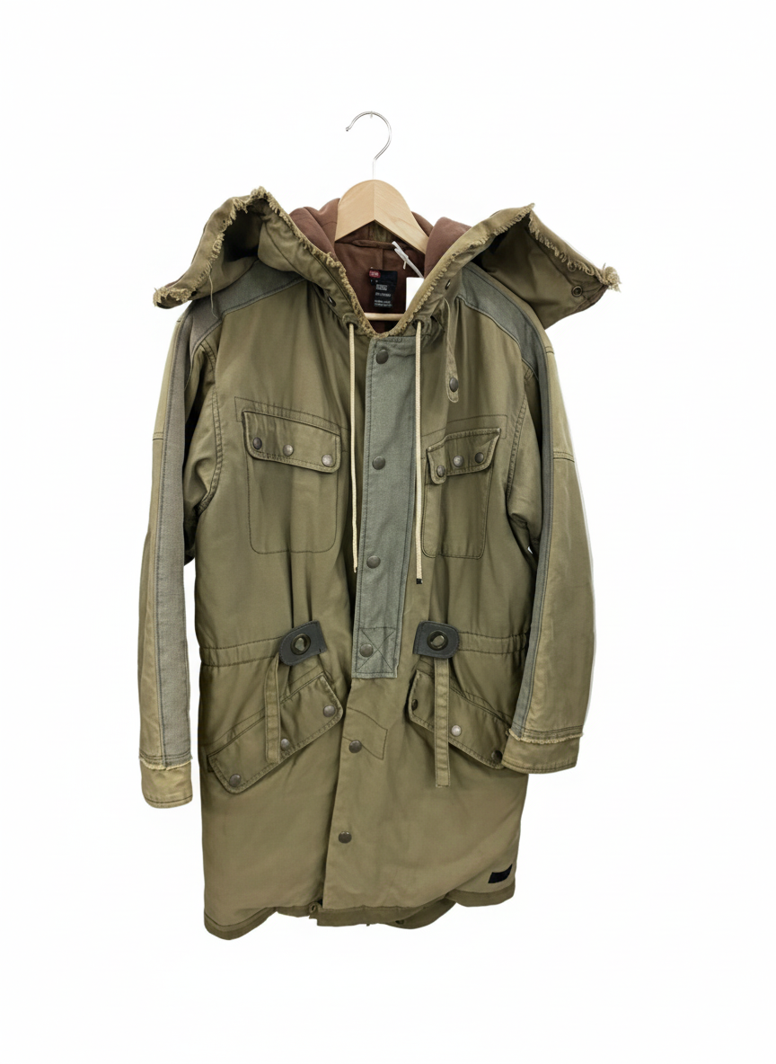 DIESEL 00’s jacket with zipper in hoodie (S/M)