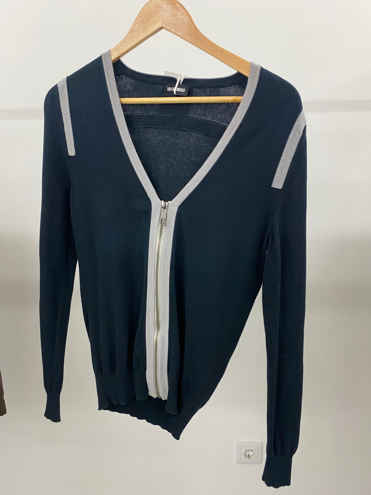 DIRK BIKKEMBERGS zipper cardigan (XS)