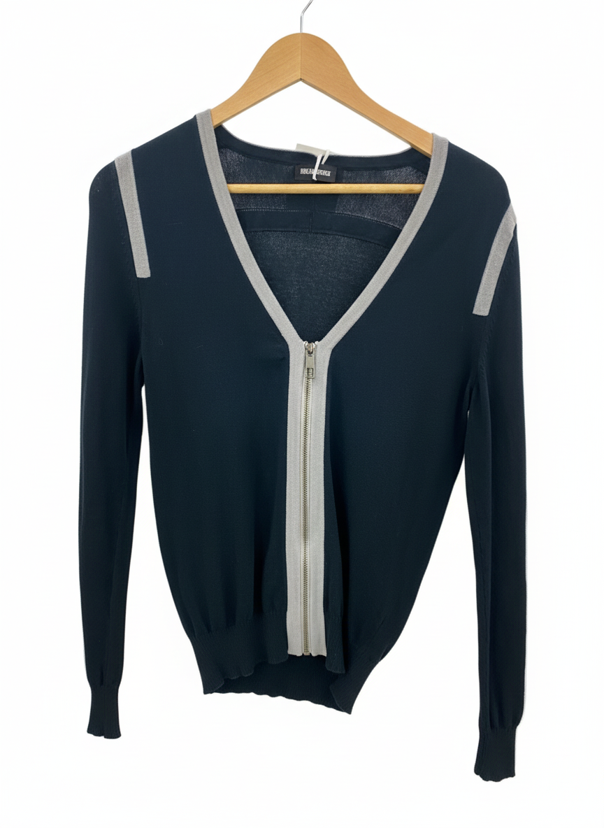 DIRK BIKKEMBERGS zipper cardigan (XS)