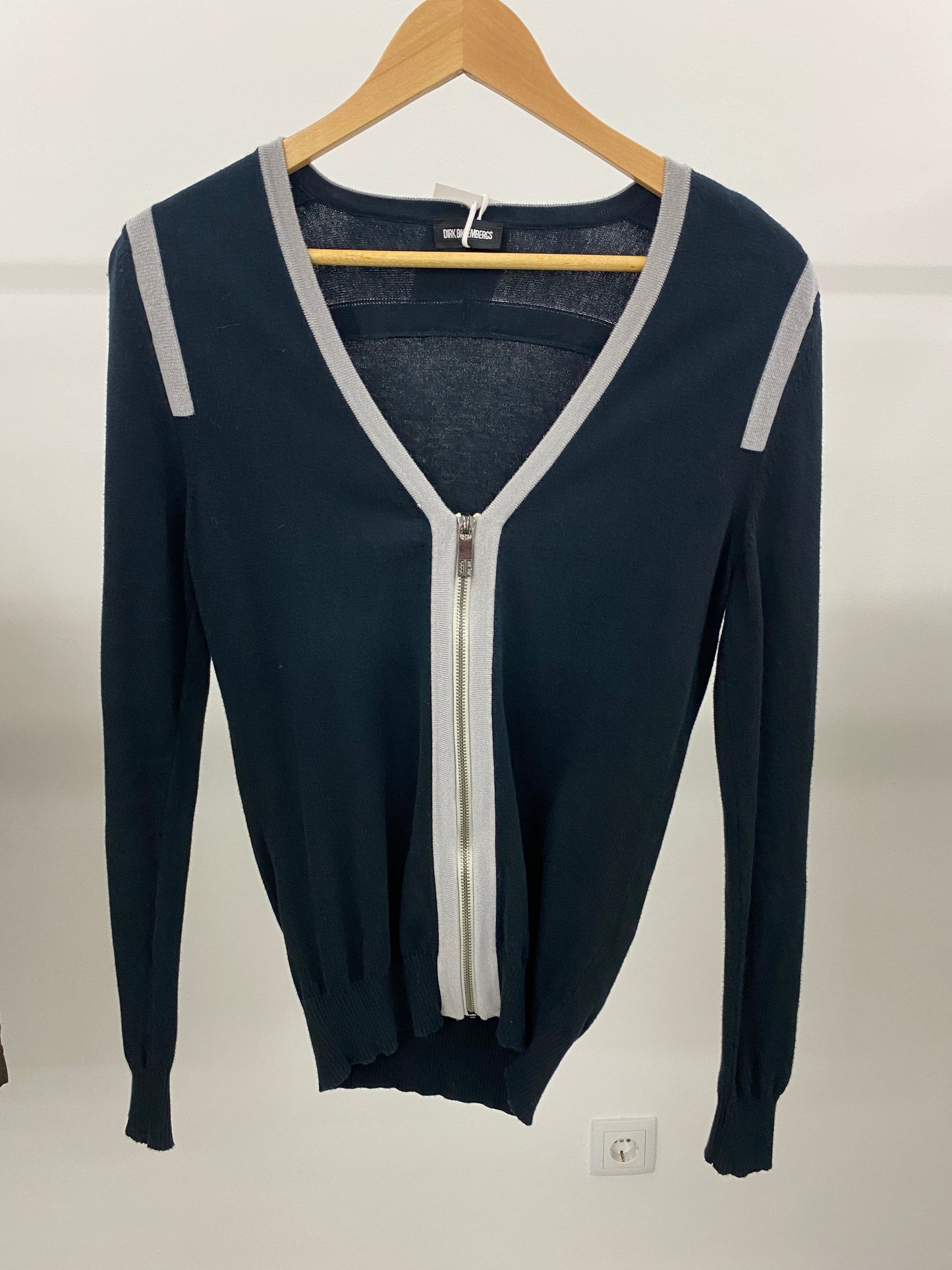 DIRK BIKKEMBERGS zipper cardigan (XS)