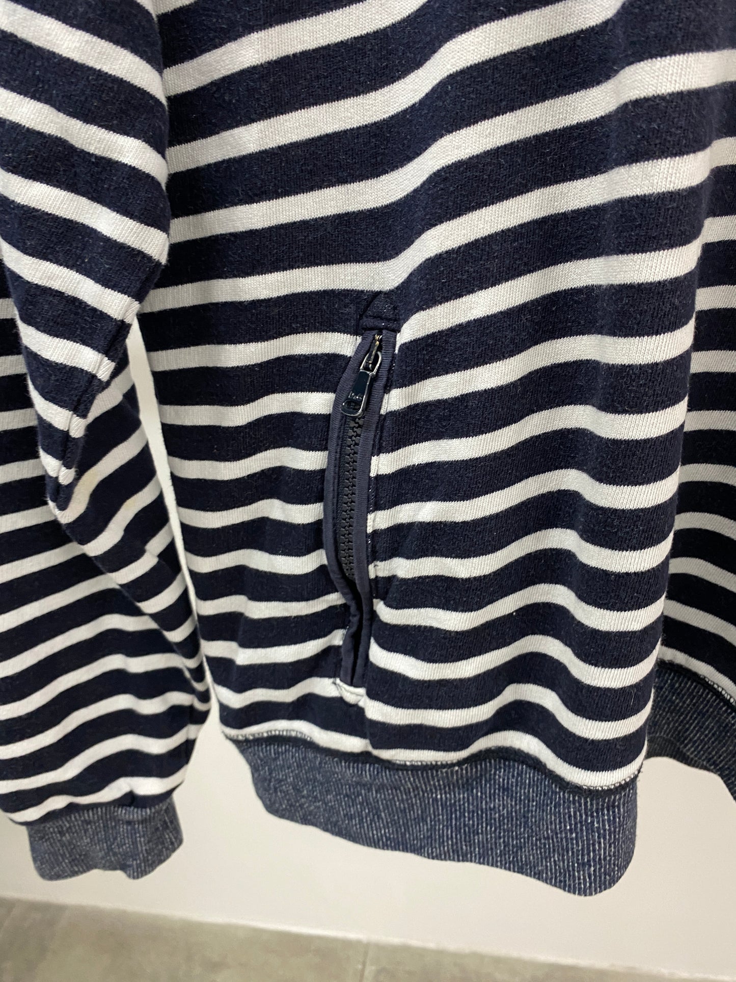 DOLCE & GABBANA zipper striped cardigan (M)