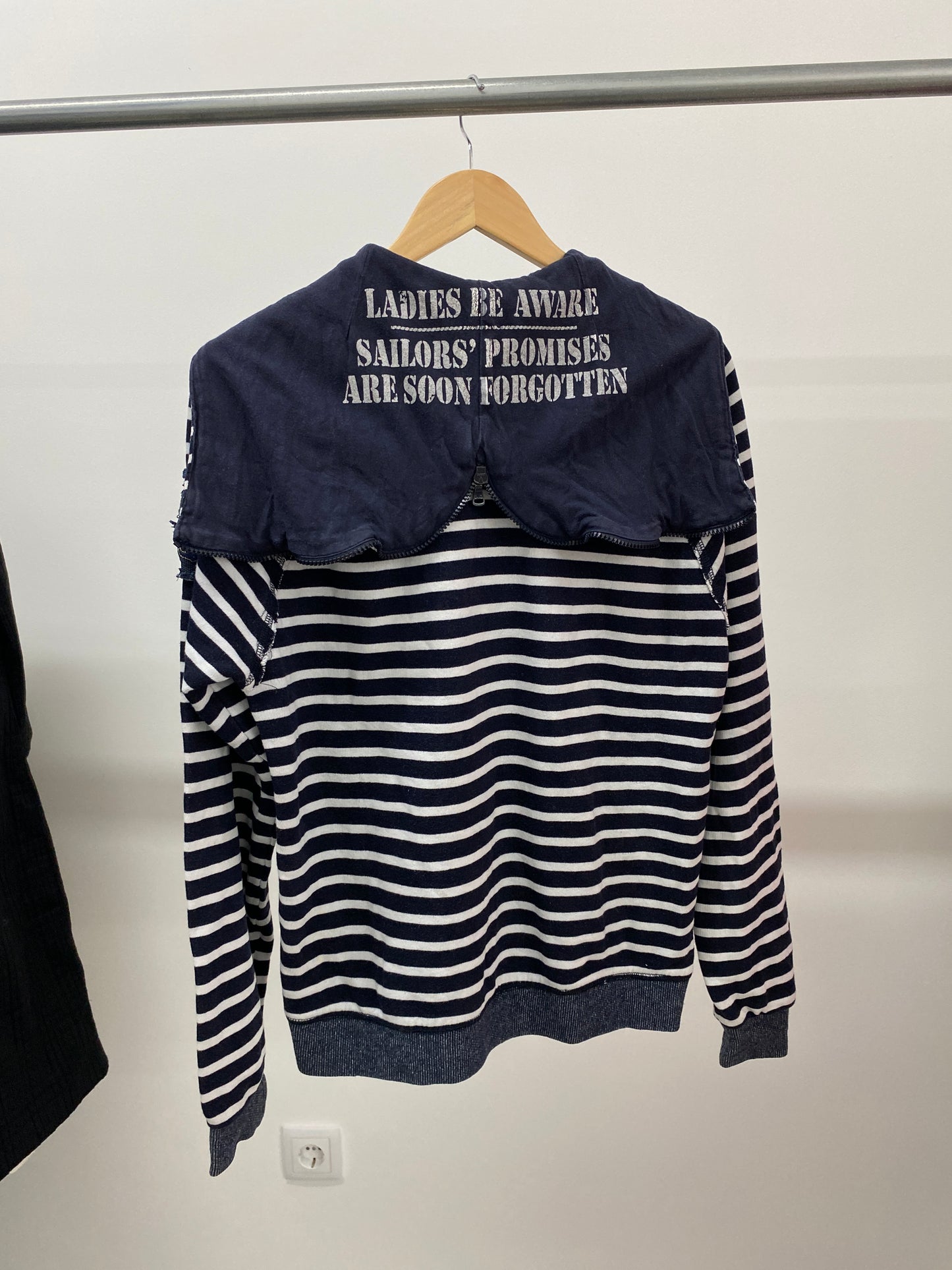 DOLCE & GABBANA zipper striped cardigan (M)