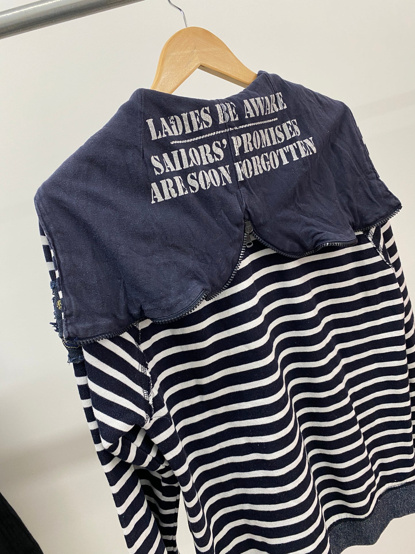 DOLCE & GABBANA zipper striped cardigan (M)