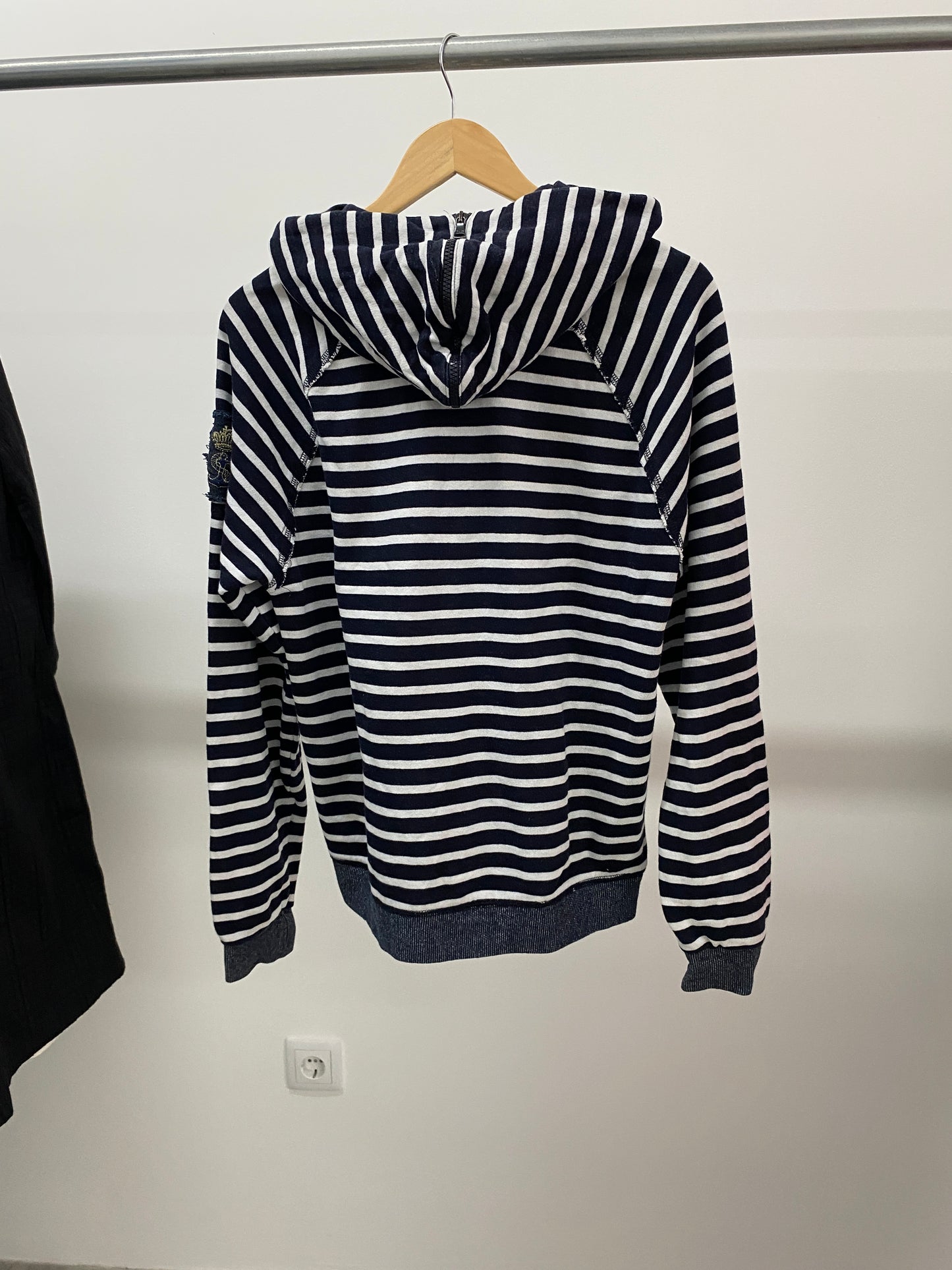 DOLCE & GABBANA zipper striped cardigan (M)