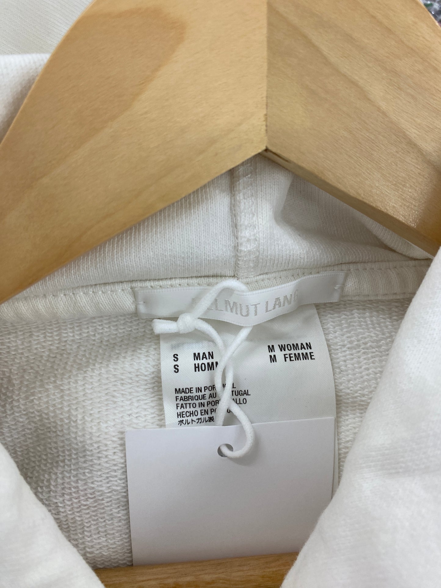 HELMUT LANG teddy-heart sweatshirt (S)